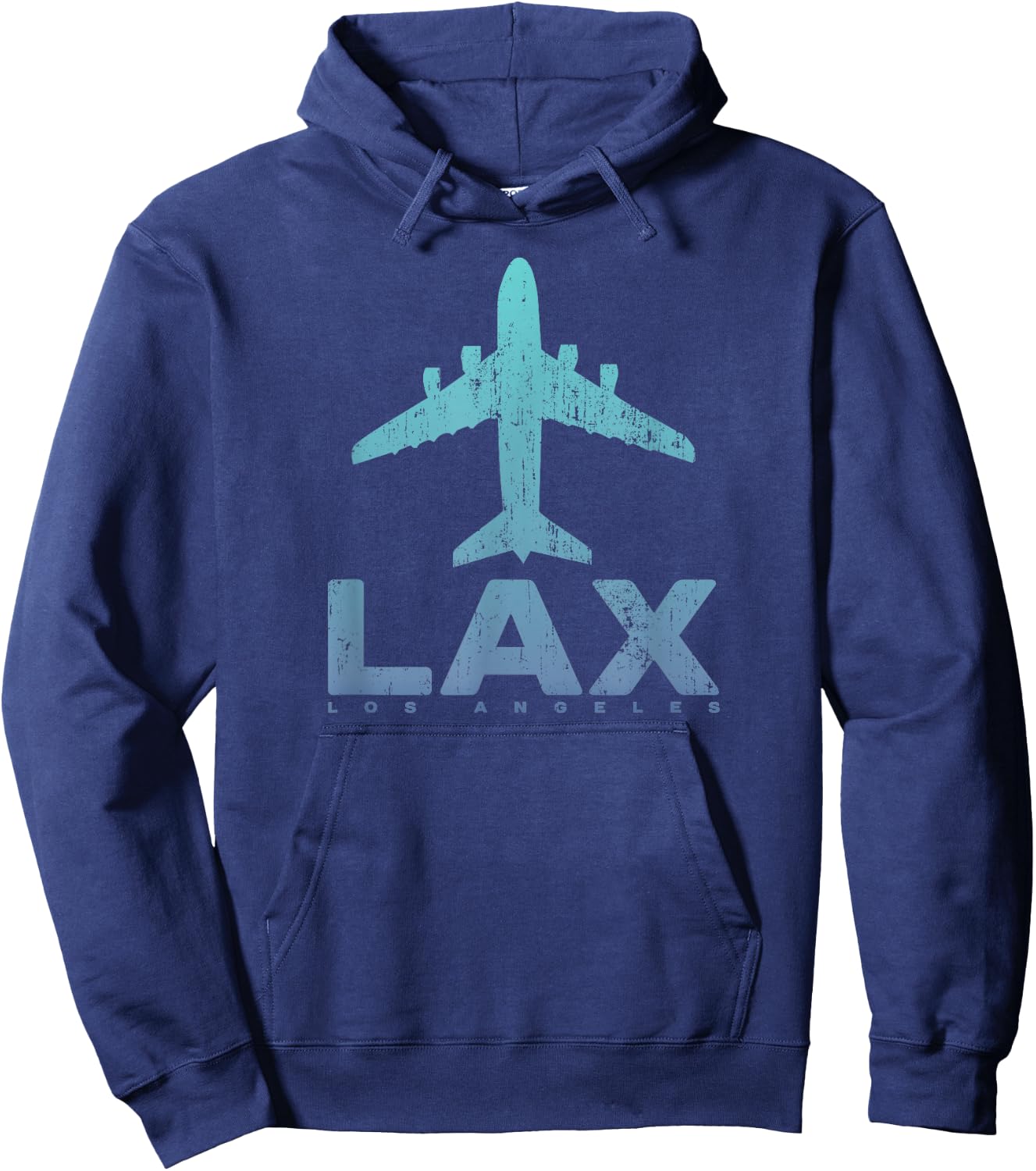 Los Angeles California LAX Airport Code LA Vacation Souvenir Hoodie - Hoodie | Navy