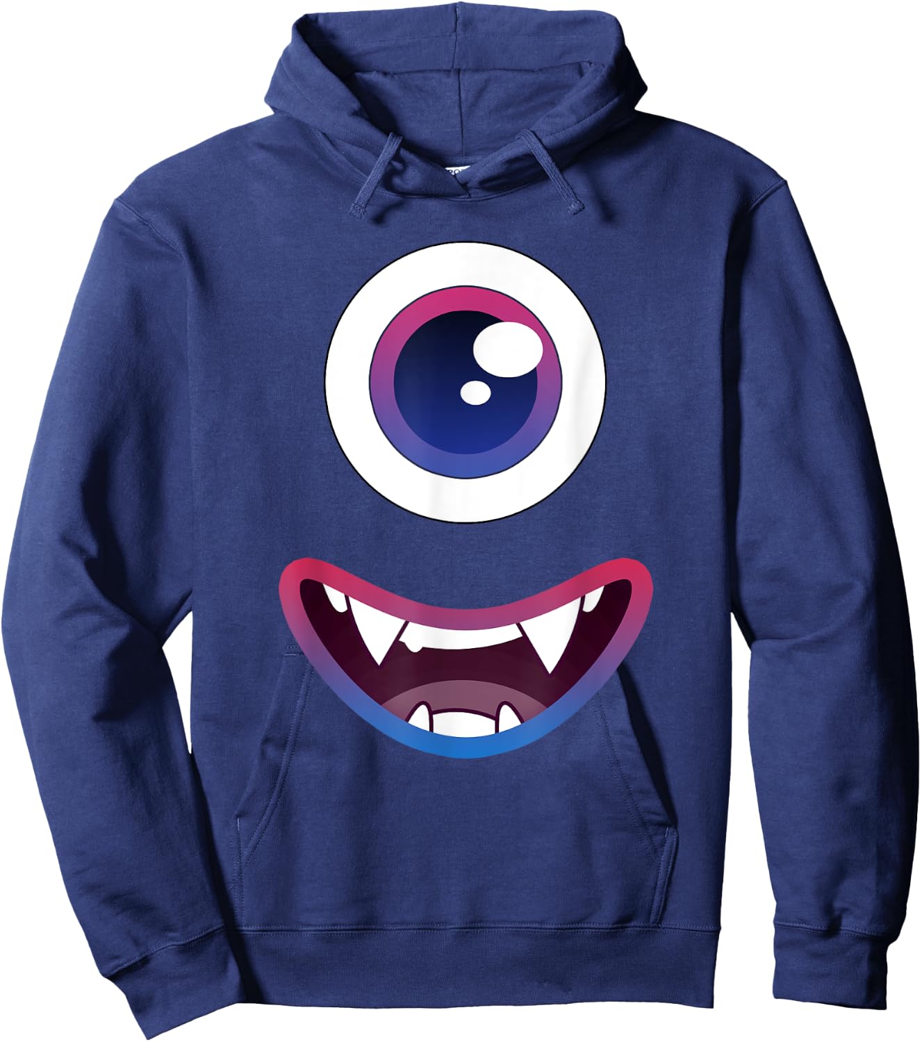 Monster Face Halloween Hoodie - Hoodie | Navy