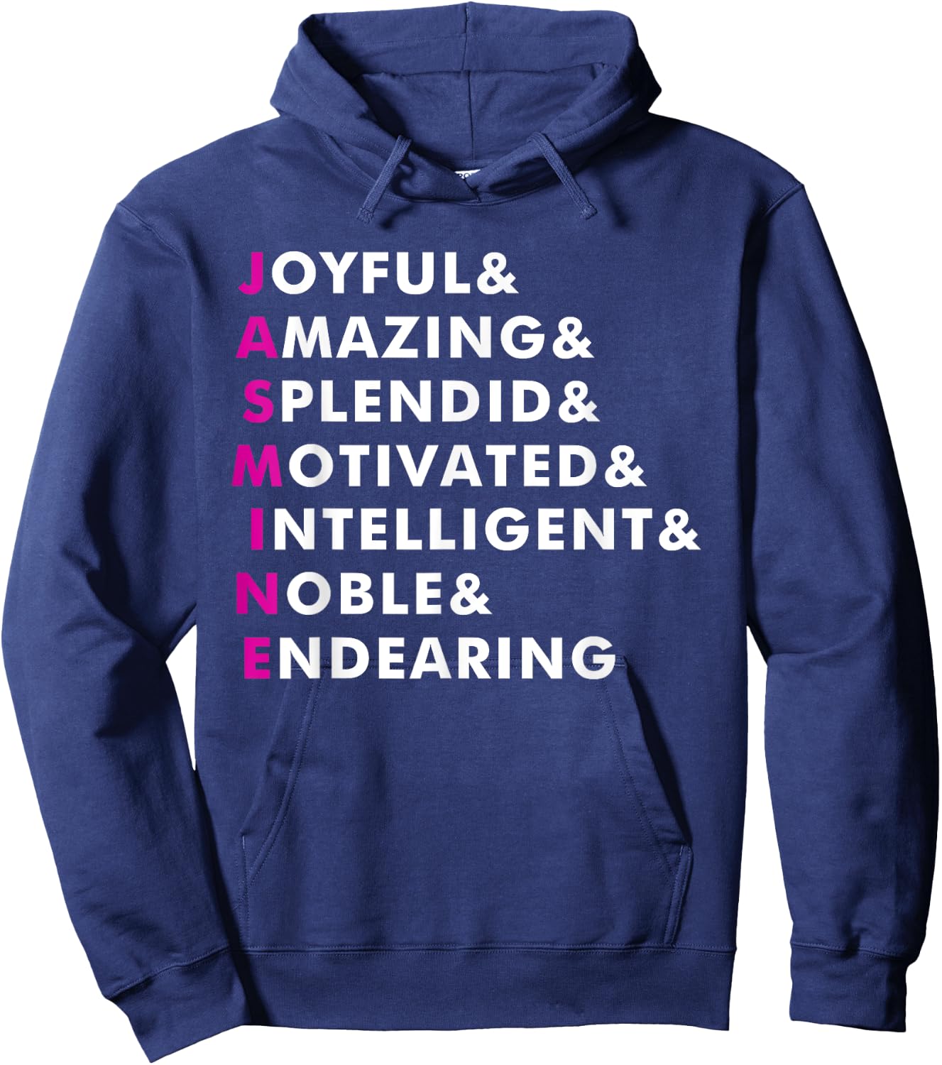 Jasmine Name Shirt Personalized Gift Hoodie - Hoodie | Navy