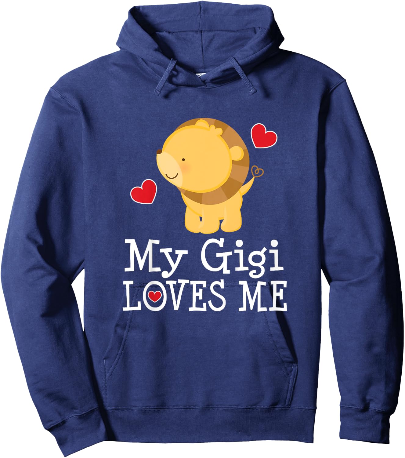 Kids My Gigi Loves Me Grandson Hoodie - Hoodie | Navy