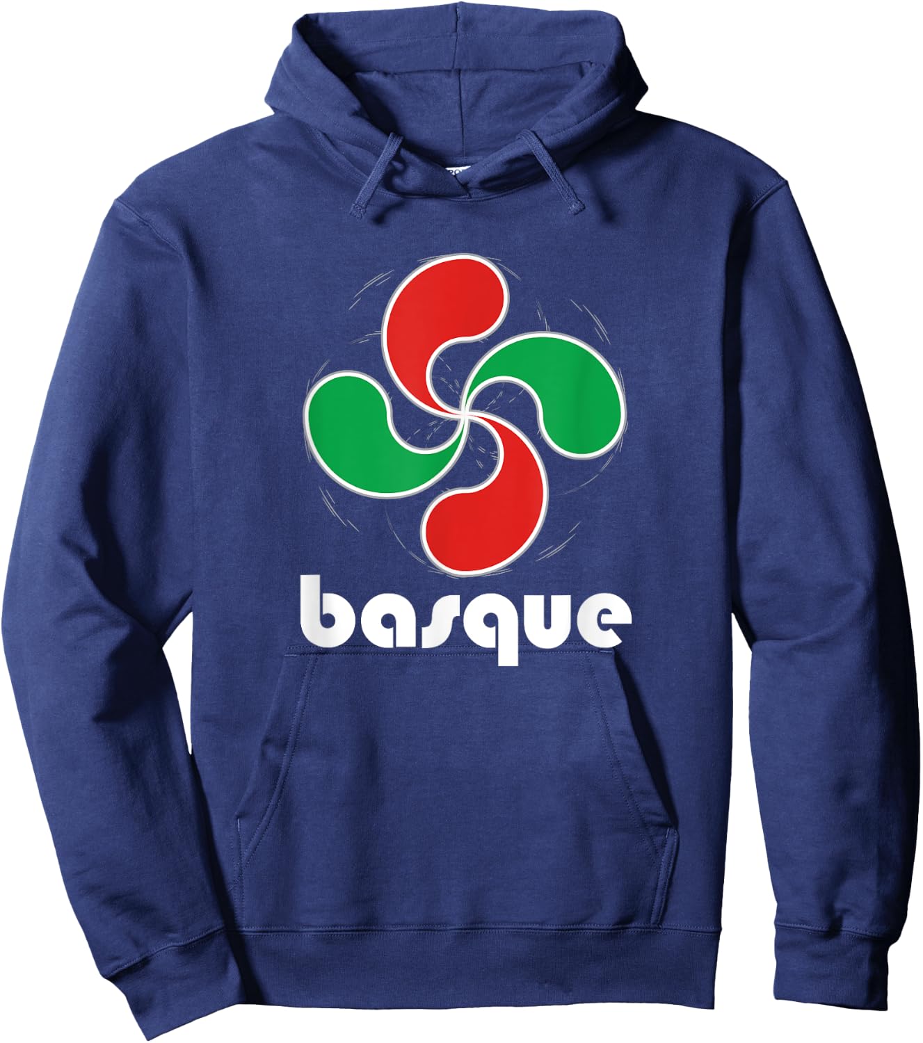 Basque T Shirt Basque Pride Lauburu Four Heads Symbol Hoodie - Hoodie | Navy