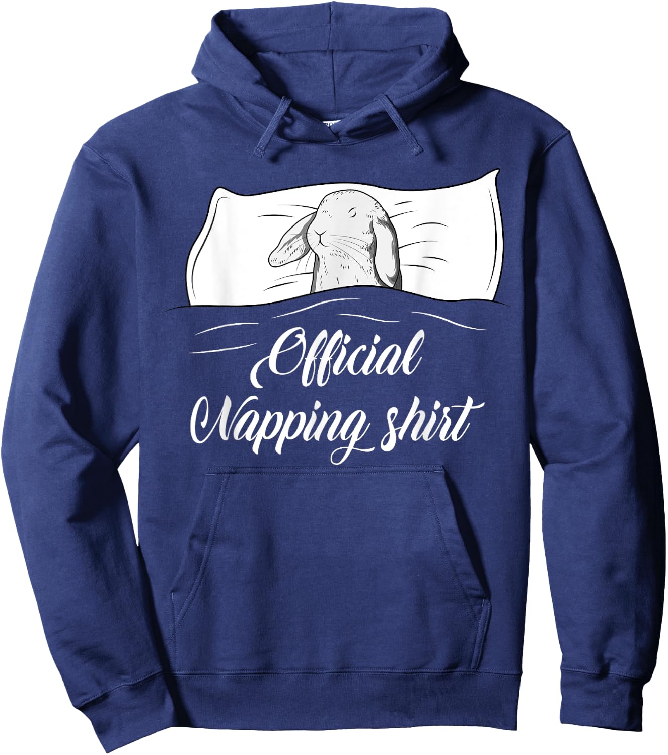 Sleeping Rabbit Pyjamas Bunny Lover Official Napping Hoodie - Hoodie | Navy