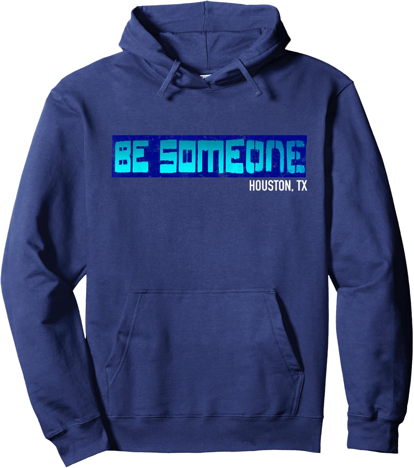 Houston Be someone Bridge Houston Skyline H-Town Be Someone Hoodie - Hoodie | Navy