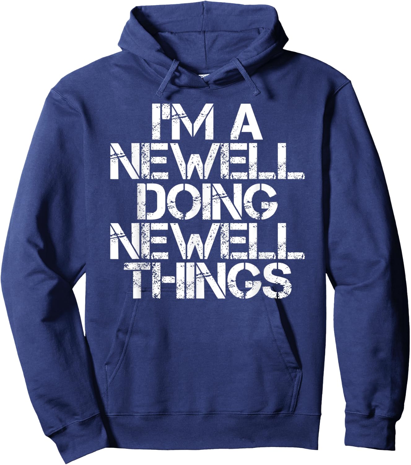 NEWELL Funny Surname Family Tree Birthday Reunion Gift Hoodie - Hoodie | Navy