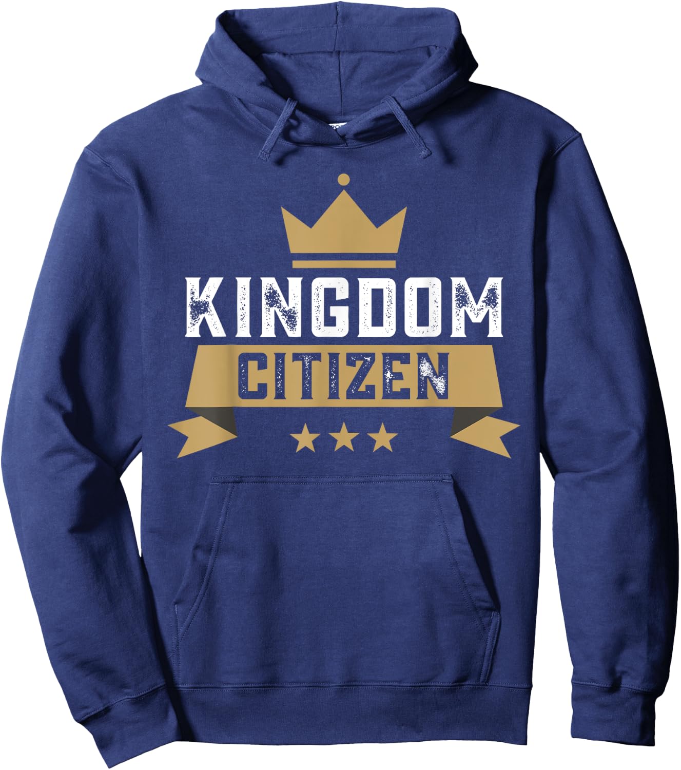 Kingdom Citizen Jesus Our Crowned King Heaven Citizenship Hoodie - Hoodie | Navy