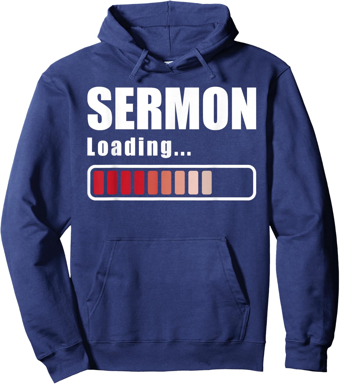 Sermon Loading - Funny Pastor Preacher Minister Clergy Hoodie - Hoodie | Navy