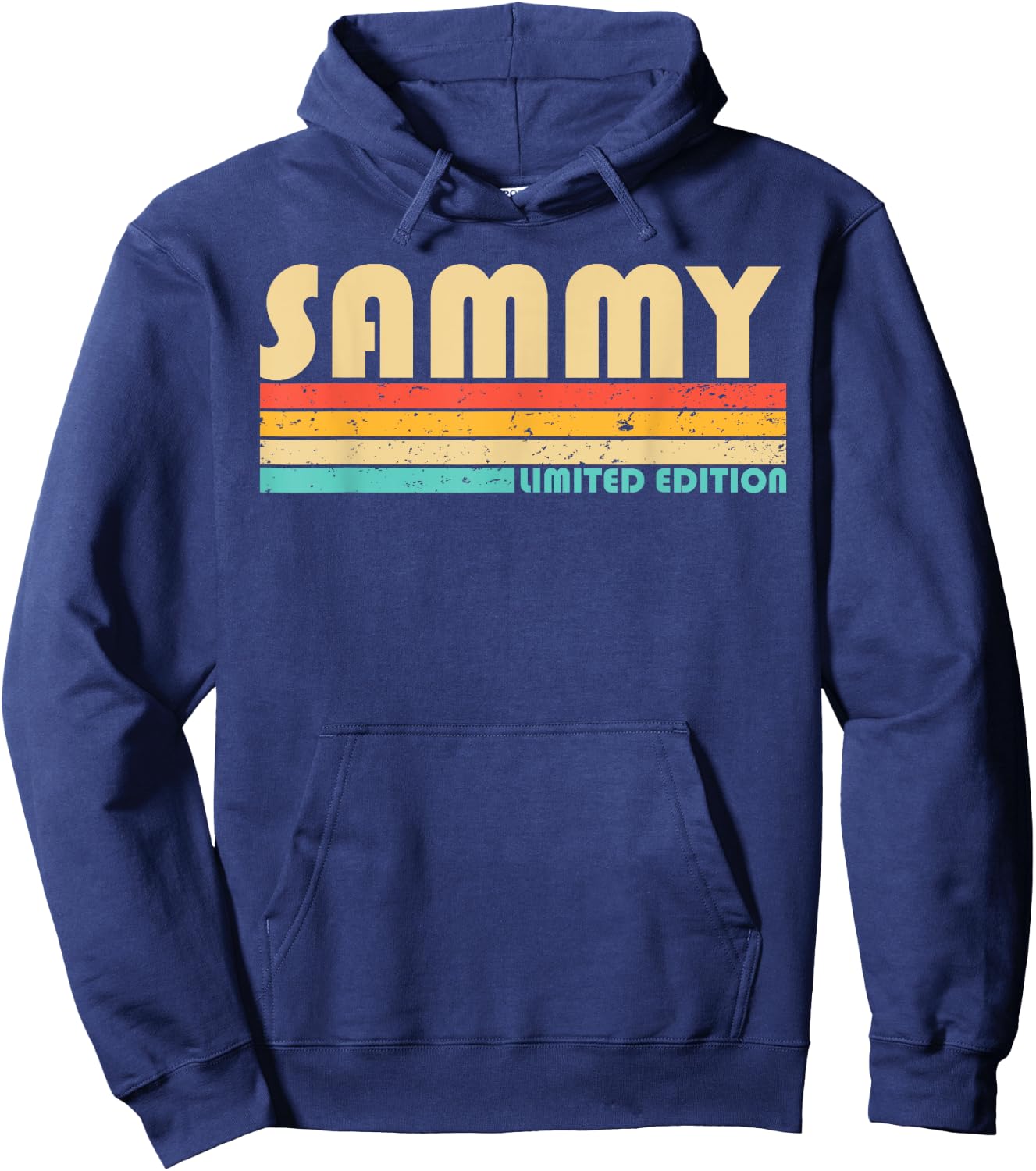 SAMMY Name Personalized Funny Retro Vintage Birthday Hoodie - Hoodie | Navy