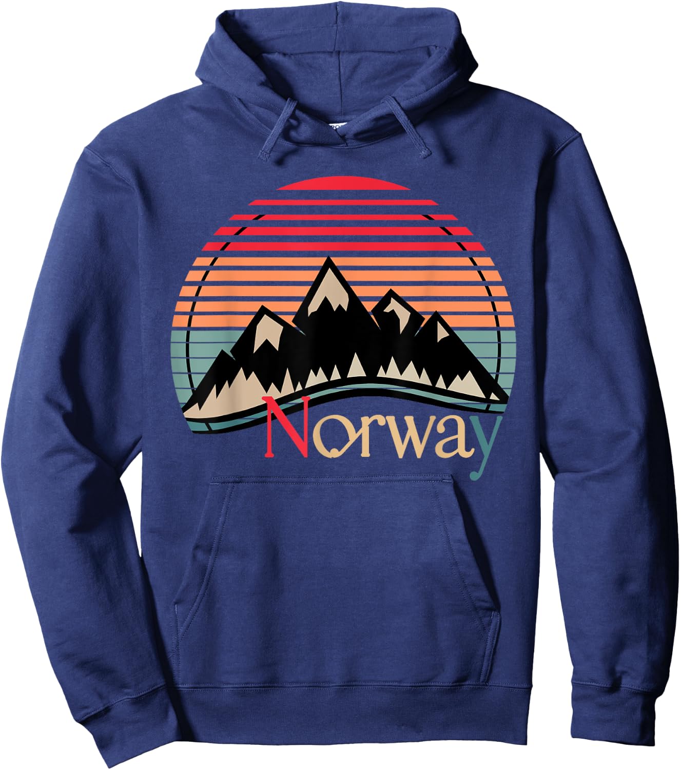 Norway Mountains Landscape Traveler Gift Norway Hoodie - Hoodie | Navy