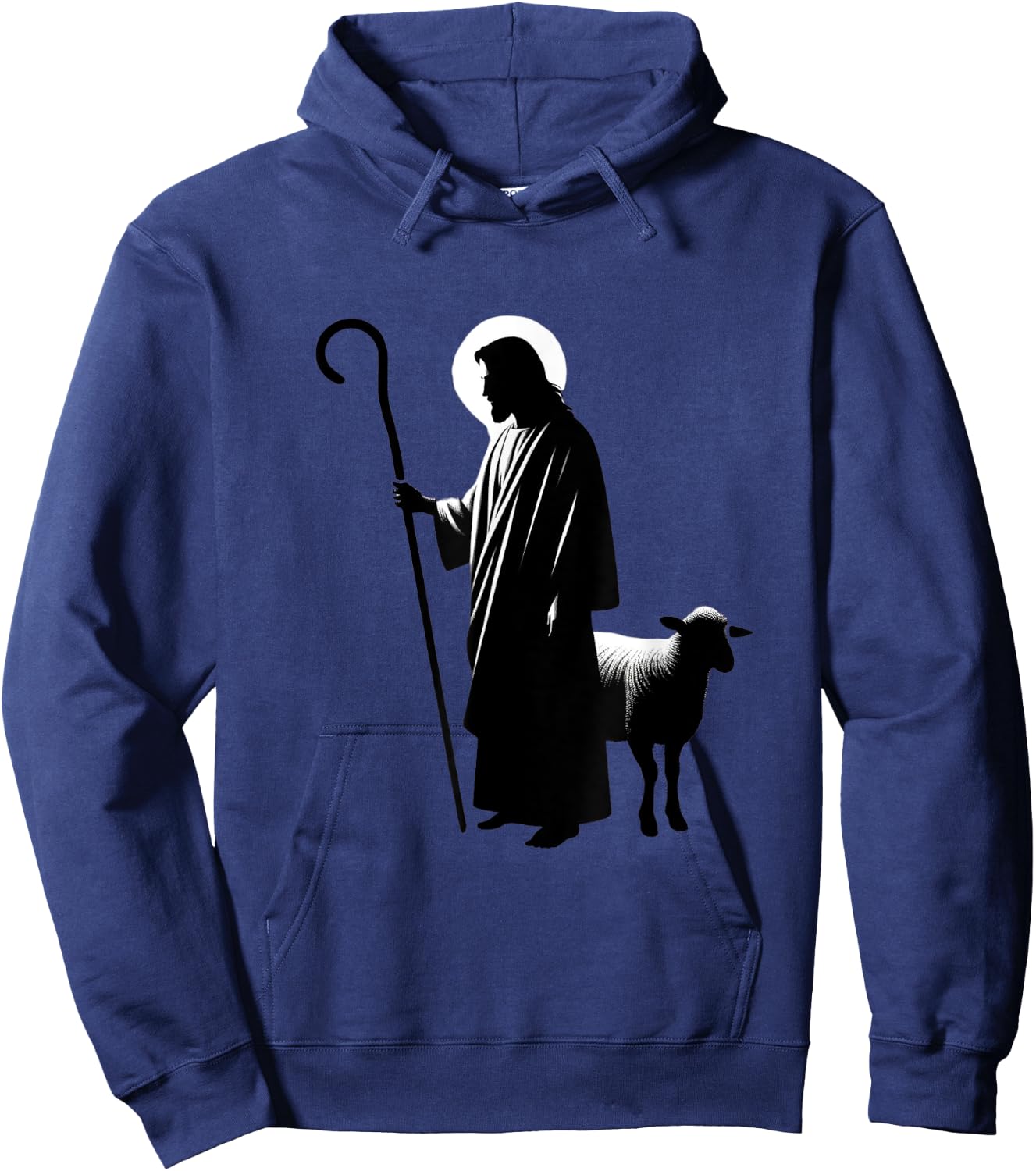 Christian Faith Jesus the Good Shepherd Lamb Hoodie - Hoodie | Navy