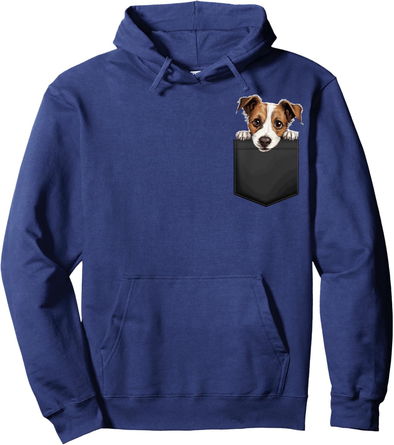Funny Jack Russell Terrier Puppy Dog In Pocket Cute Pet Love Men Women Girls Kids Hoodie - Hoodie | Navy