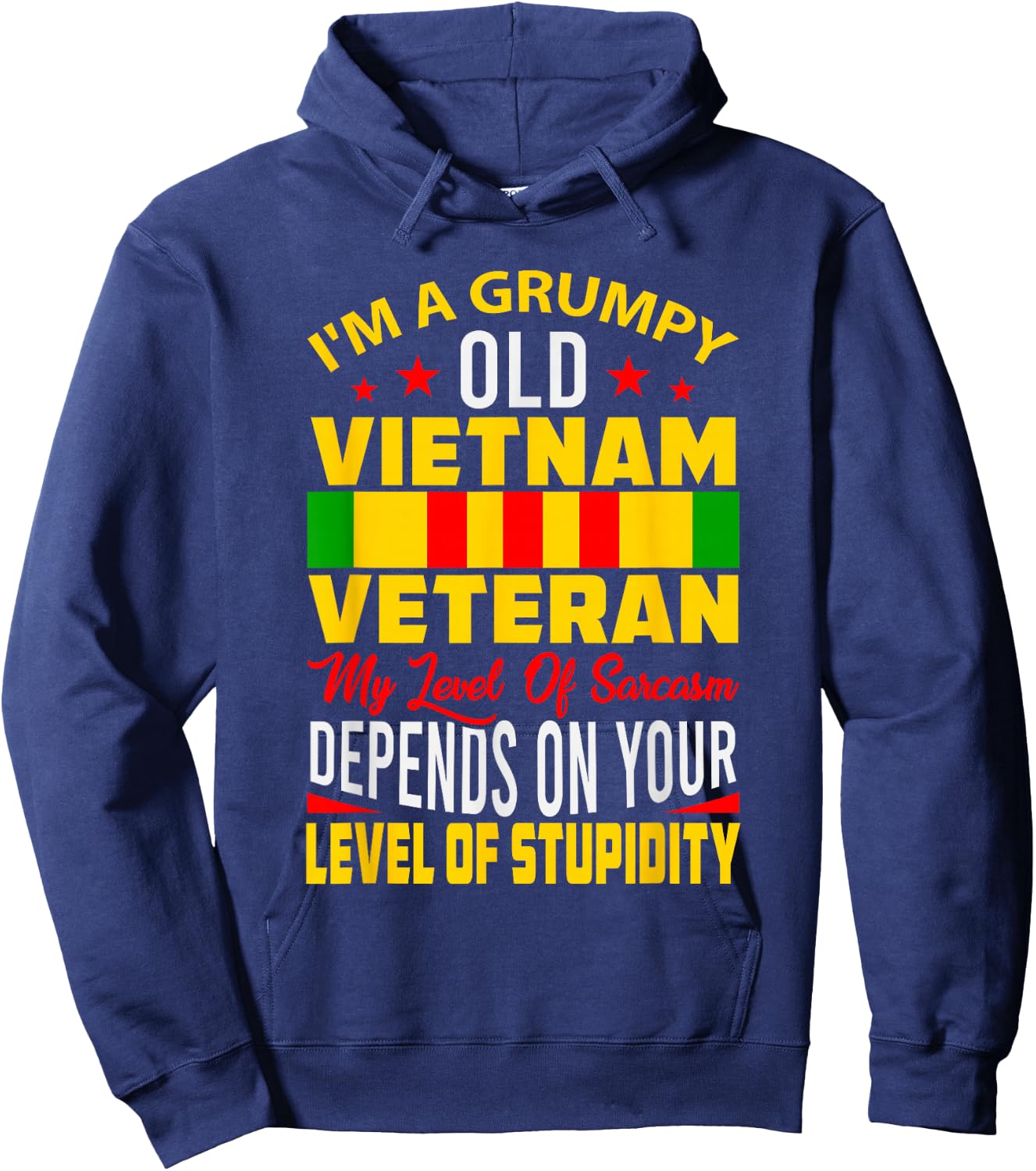 Funny Old Men Retirement Sarcasm Gift Vietnam Veteran Hoodie - Hoodie | Navy