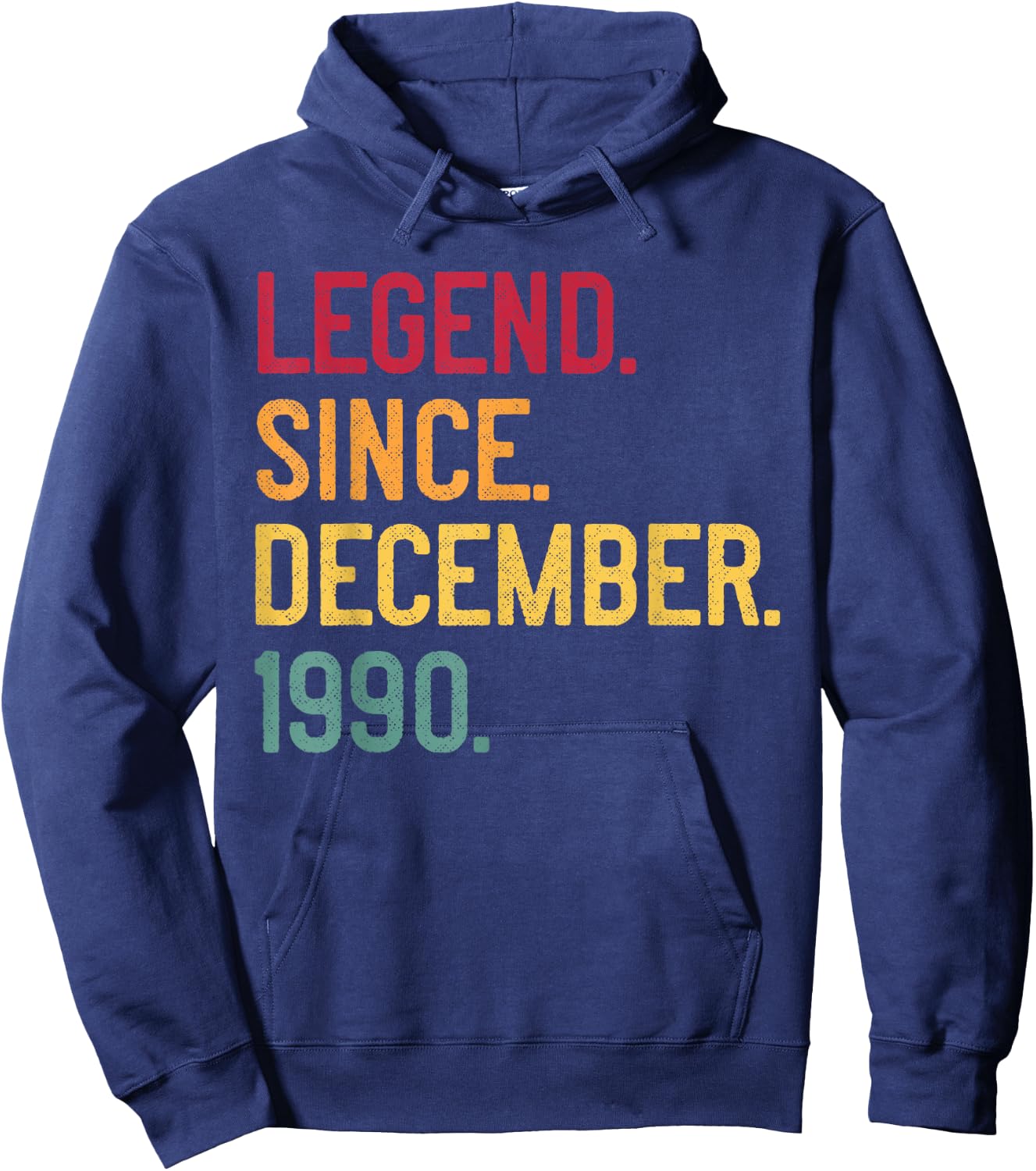Legend Since December 1990 30th Birthday Gift Retro Vintage Hoodie - Hoodie | Navy
