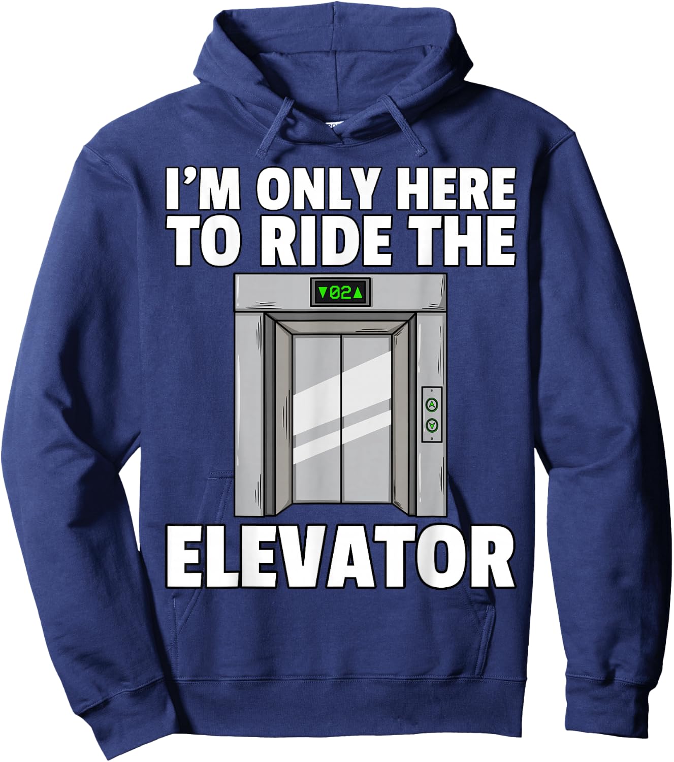 Elevator Buttons Mechanic Technician Hoodie - Hoodie | Navy
