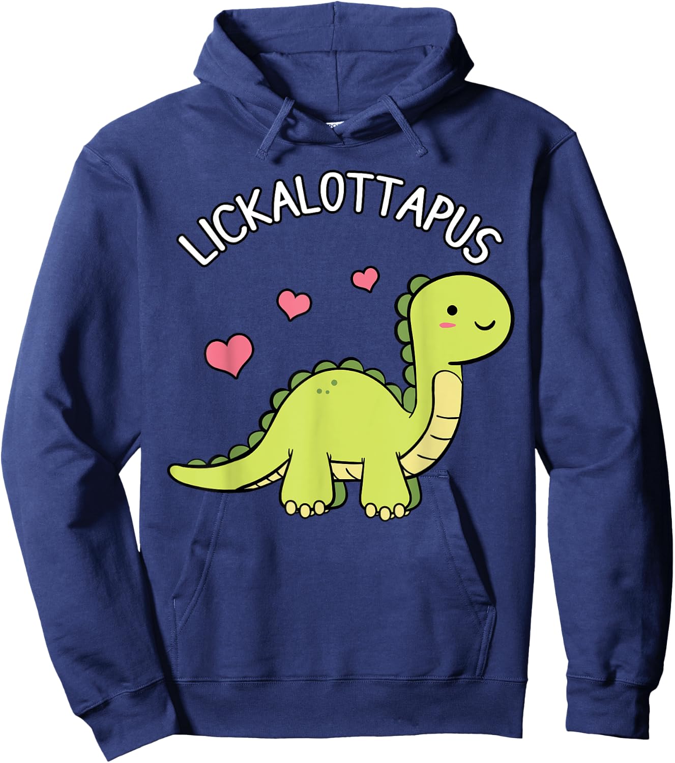 Lickalottapus Dinosaur Homosexuality Rainbow Flags Pride Hoodie - Hoodie | Navy