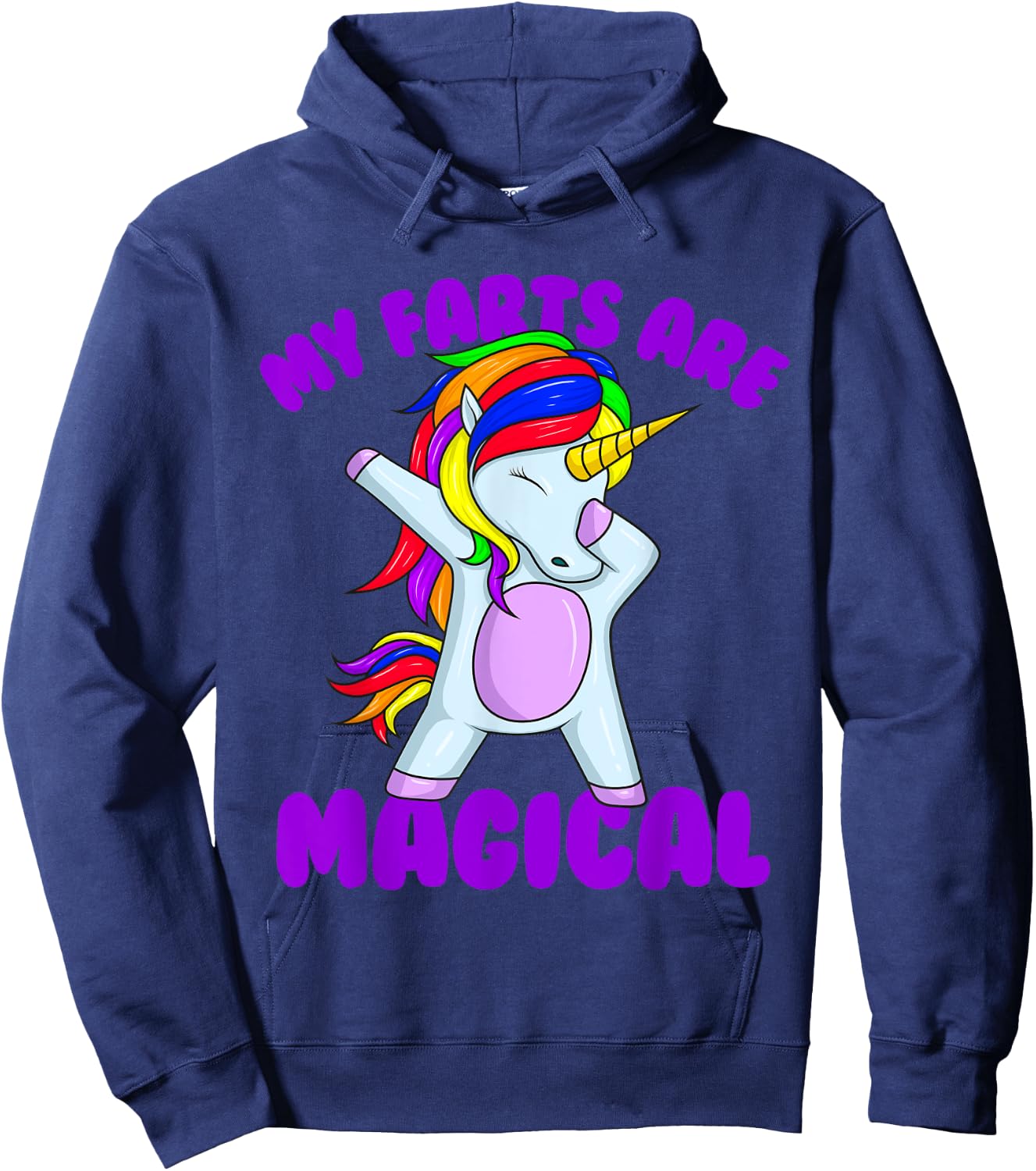 My Farts Are Magical Unicorn Embarrassing Hoodie - Hoodie | Navy