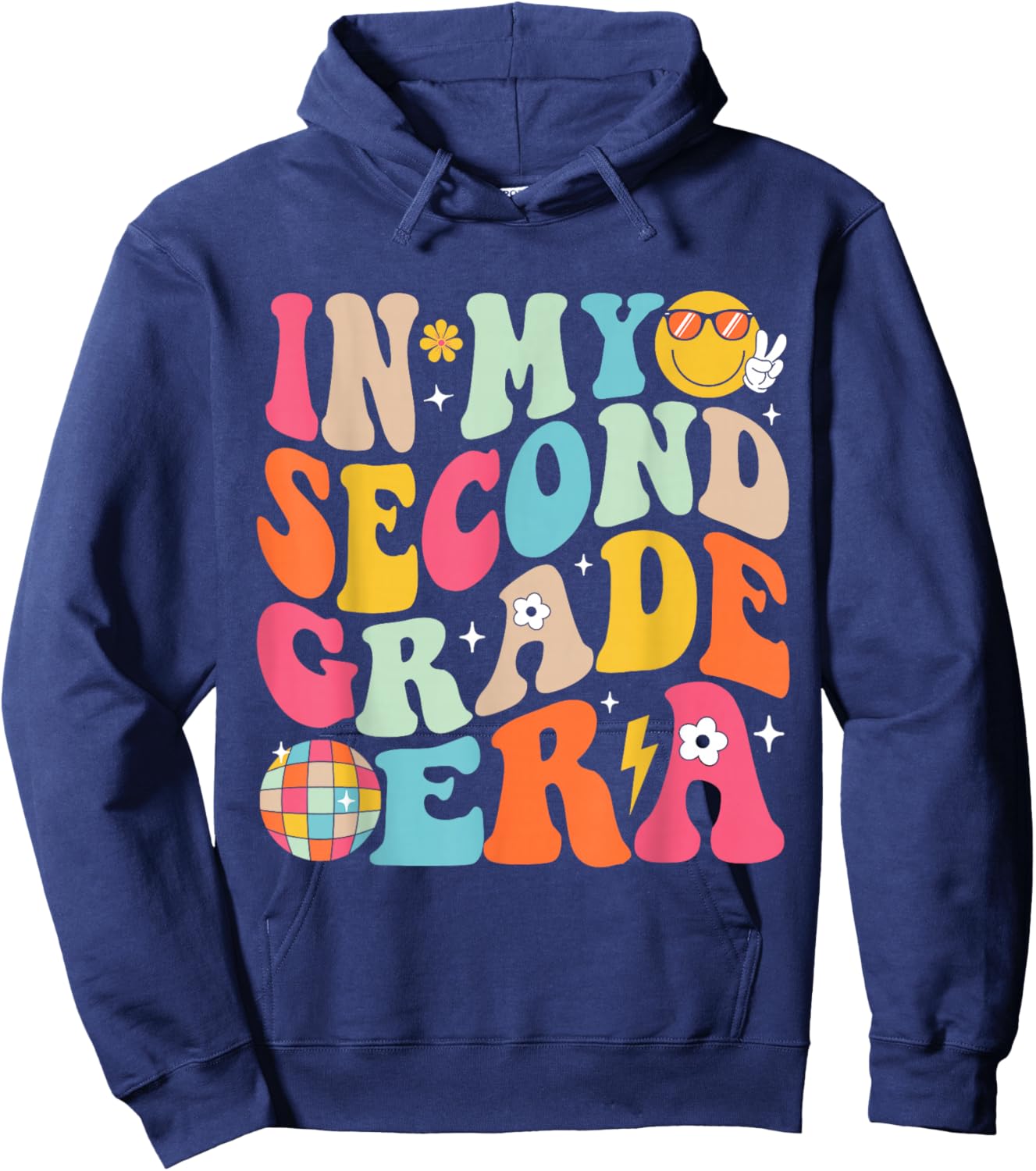 In My Second Grade Era Boys Girls Back To School 2nd Grade Hoodie - Hoodie | Navy