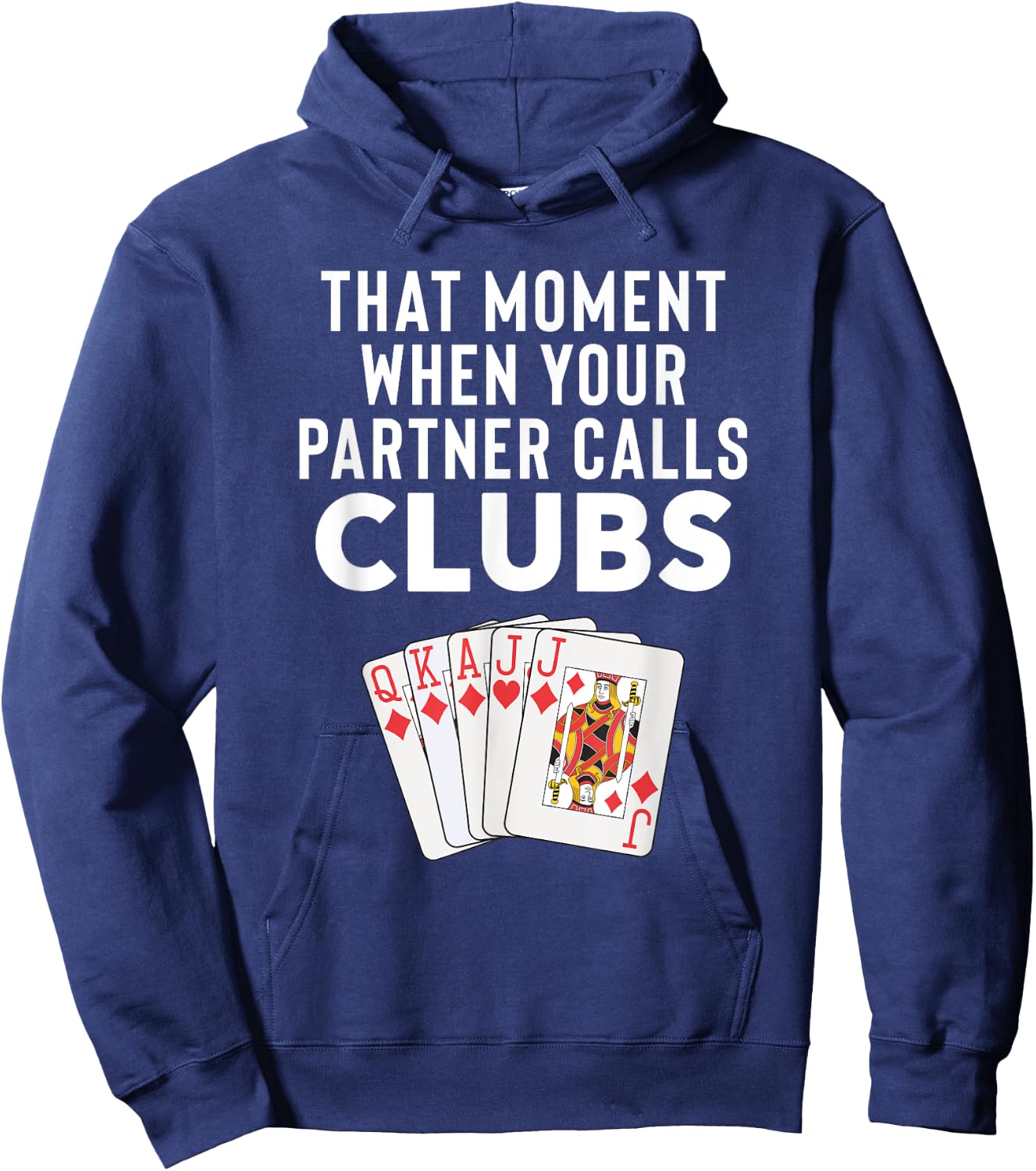 Funny Euchre Gift Partner Hoodie - Hoodie | Navy
