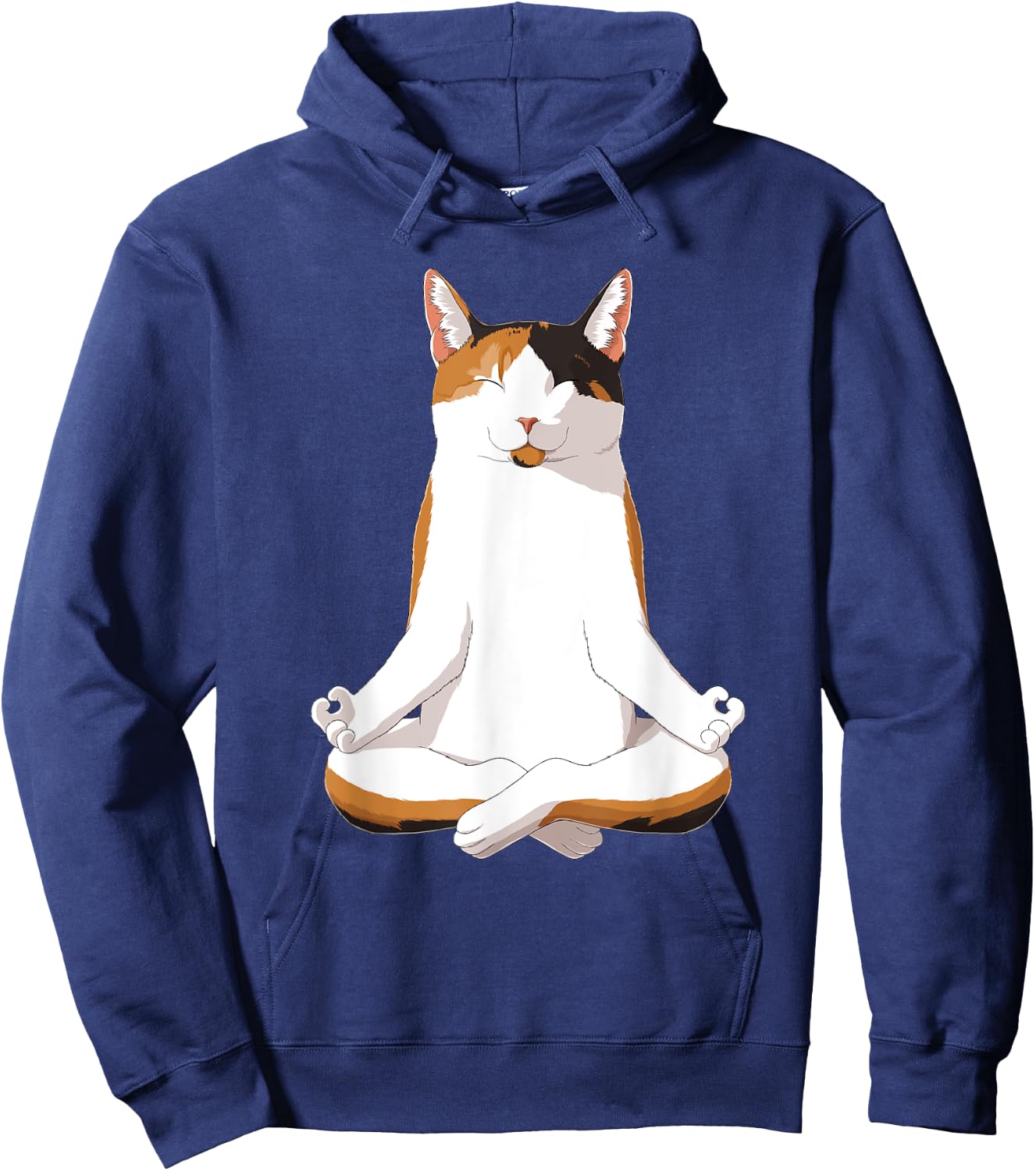 Yoga Calico Cat Hoodie - Hoodie | Navy