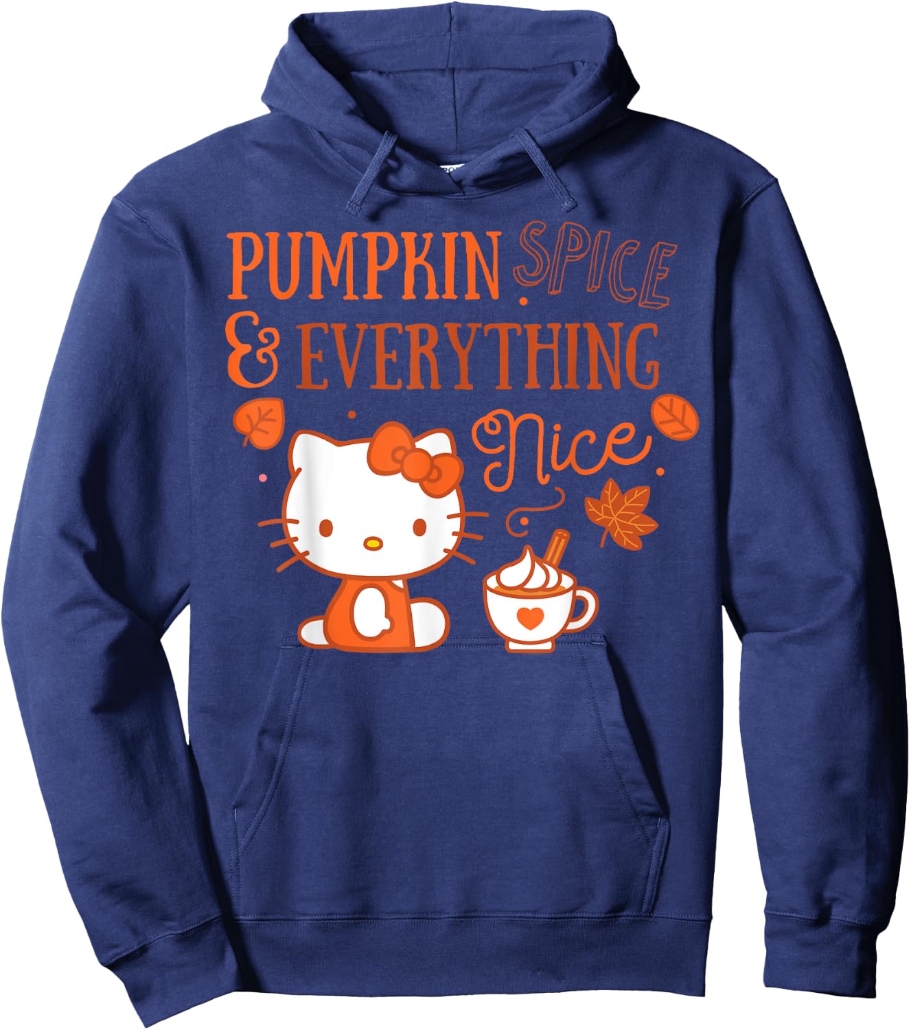 Hello Kitty Pumpkin Spice And Everything Nice Hoodie - Hoodie | Navy