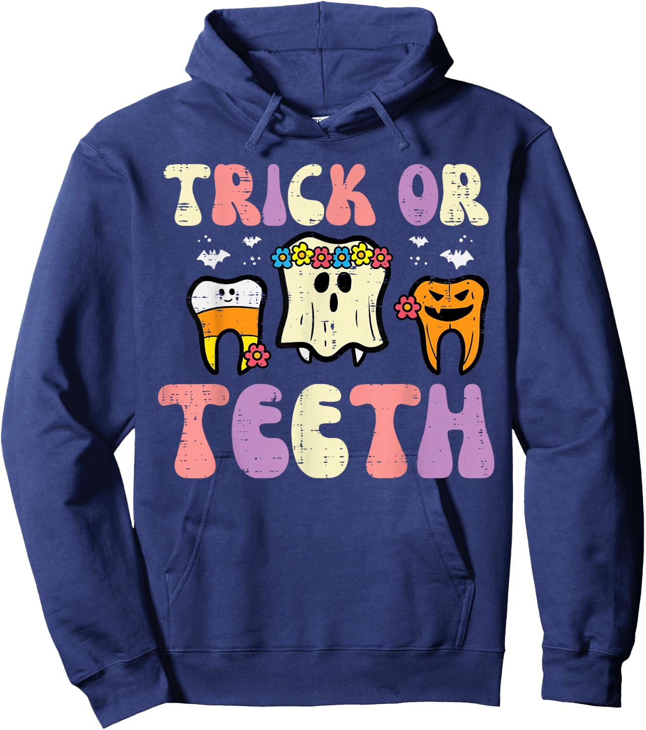 Halloween Dentist Trick Or Teeth Dental Tooth Costume Women Hoodie - Hoodie | Navy