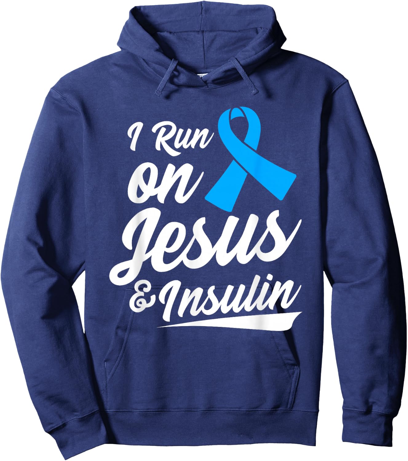Diabetes Awareness Type 1 2 - Diabetic T1D T2D Hoodie - Hoodie | Navy