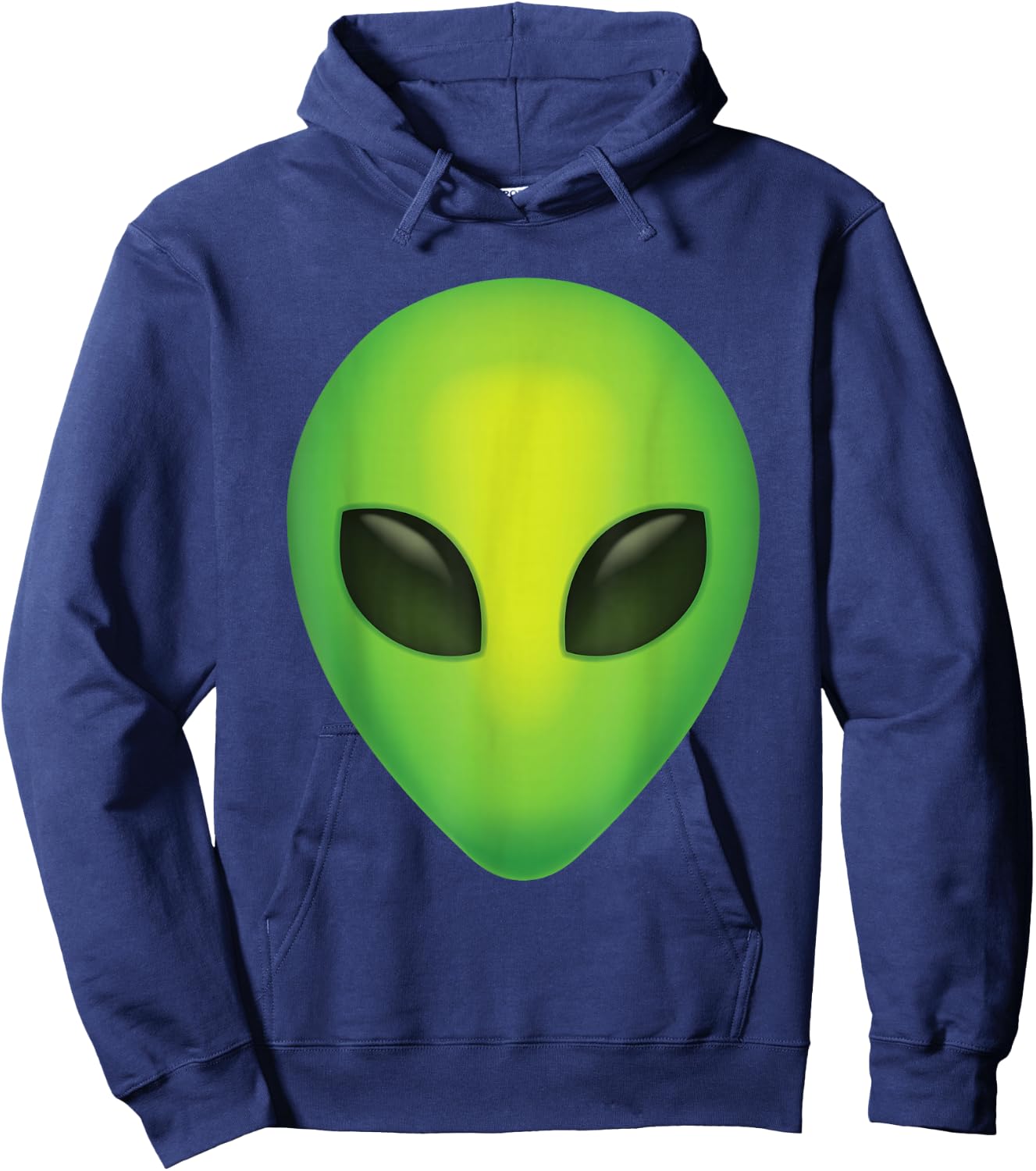 Alien Head Colorful Alien Rave Hoodie - Hoodie | Navy