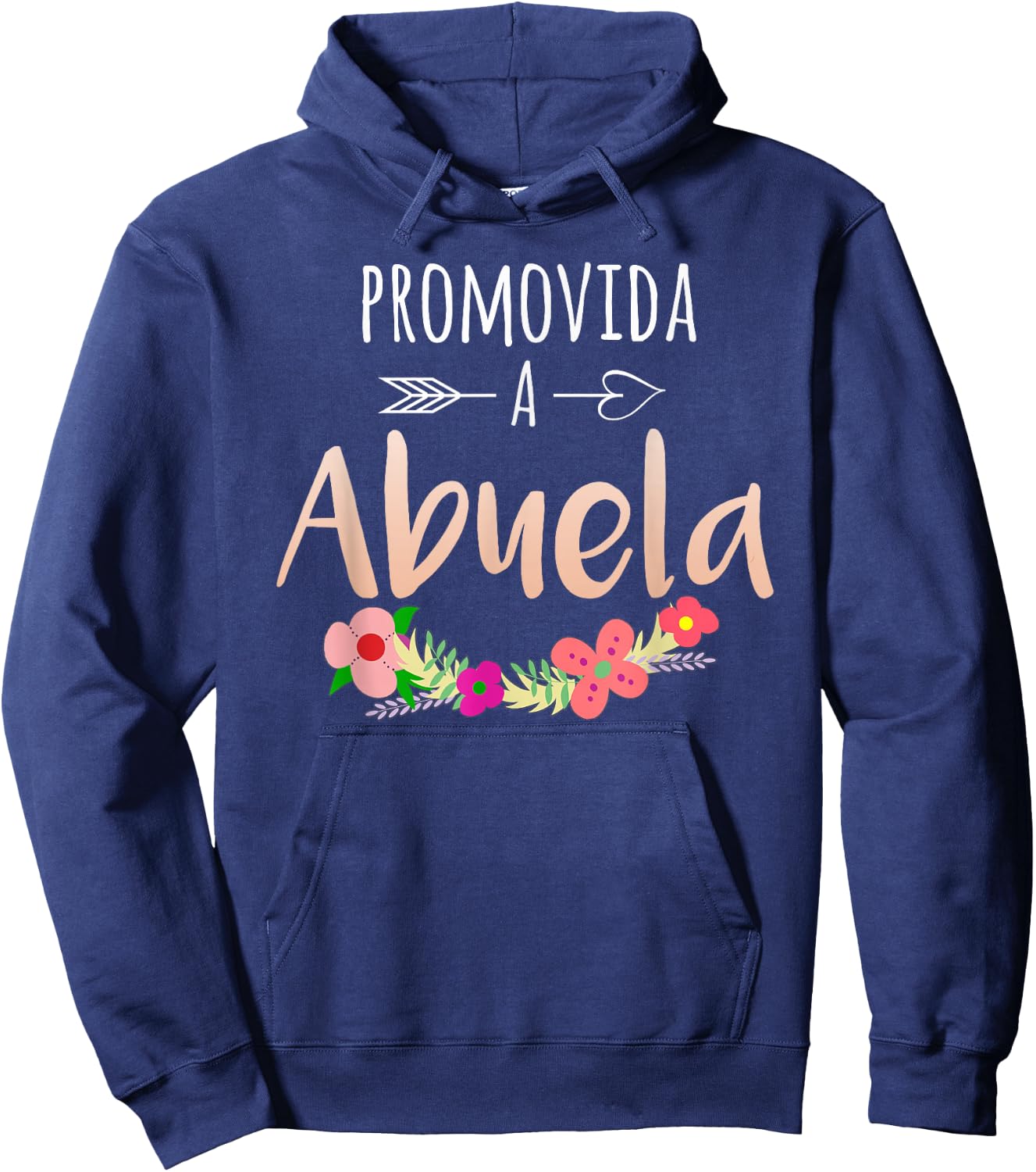 Promovida A Abuela Spanish Pregnancy Announcement Grandma Hoodie - Hoodie | Navy