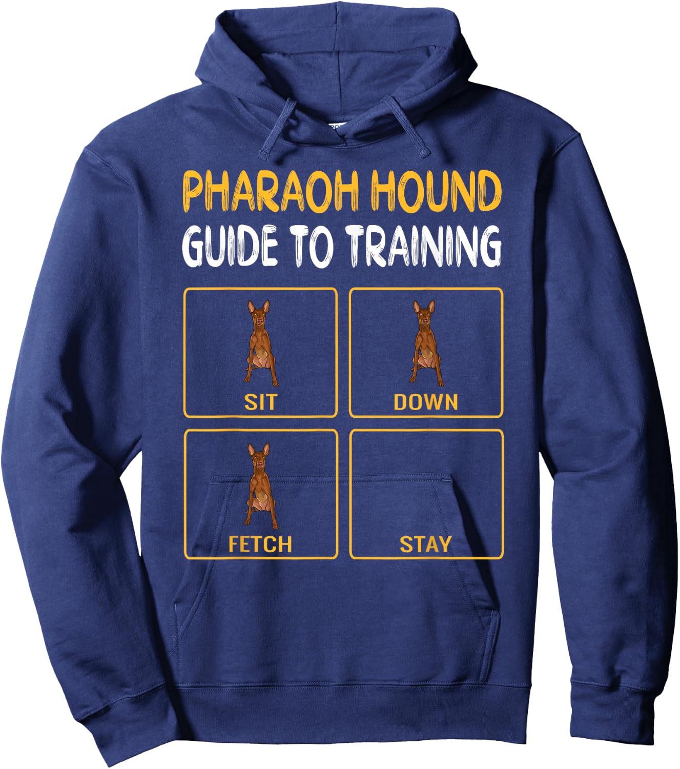 Funny Pharaoh Hound Guide To Training Dog Obedience Women Hoodie - Hoodie | Navy