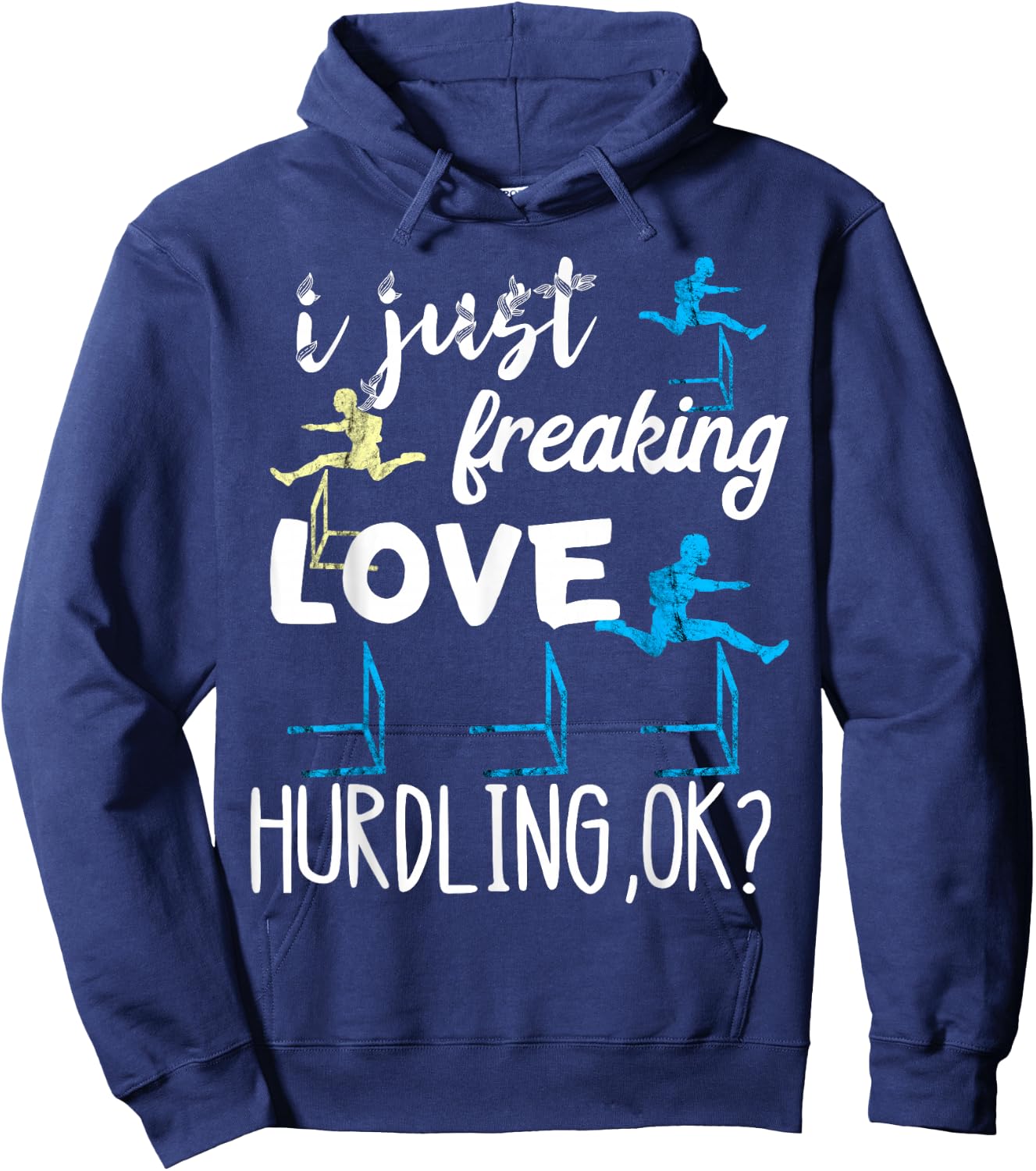 Hurdles Running Light Tathlet Hurdles Hurdles Athletes Hoodie - Hoodie | Navy
