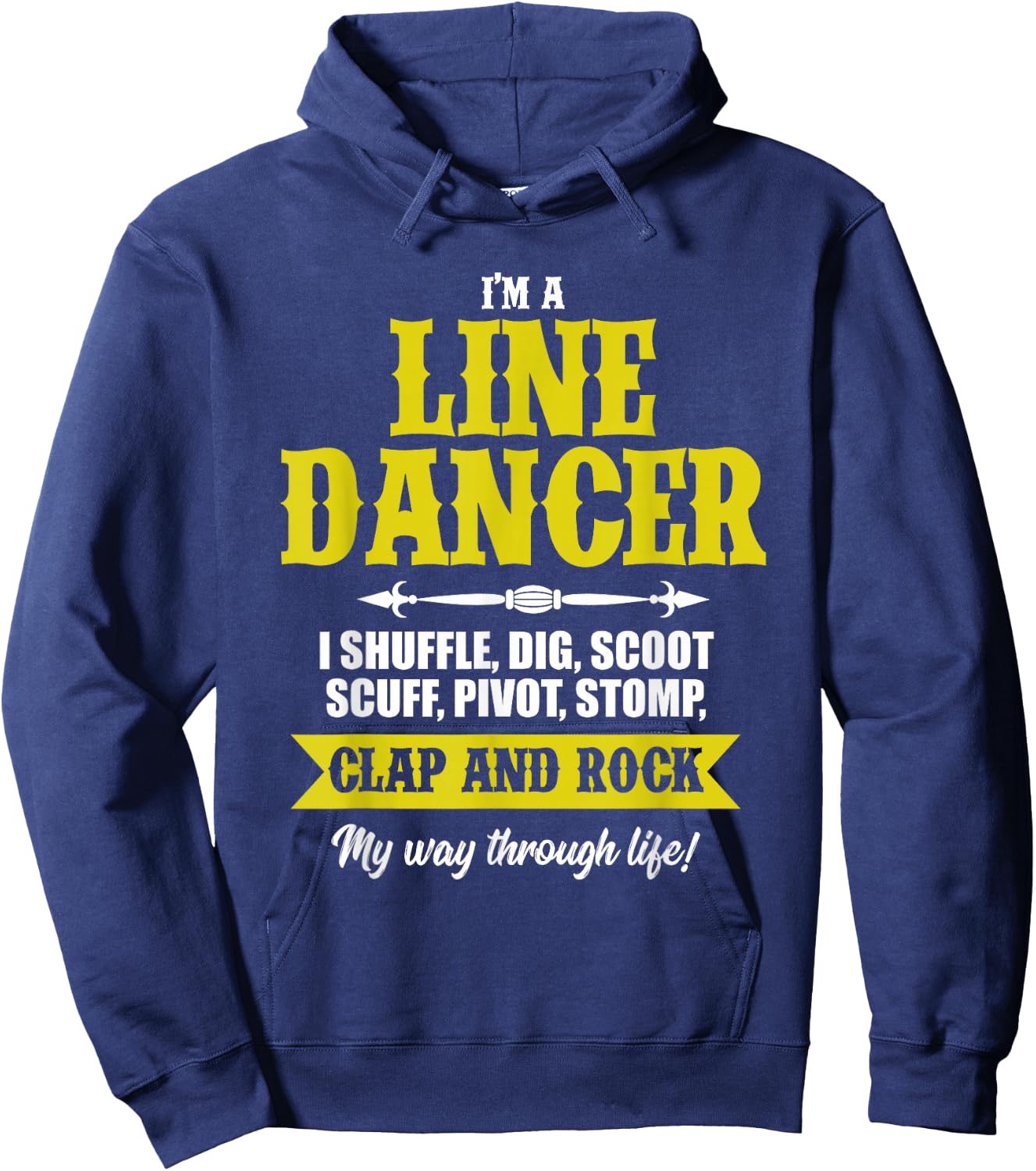 Linedance Dancer Line Dancer Rock Music Dancer Gift Hoodie - Hoodie | Navy