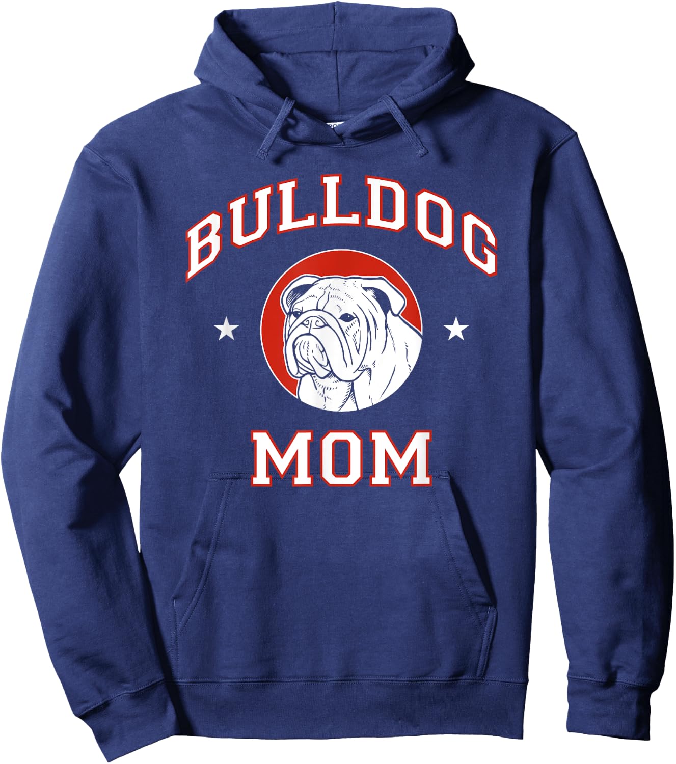 Bulldog Mom Dog Mother Women Girls Kids Hoodie - Hoodie | Navy
