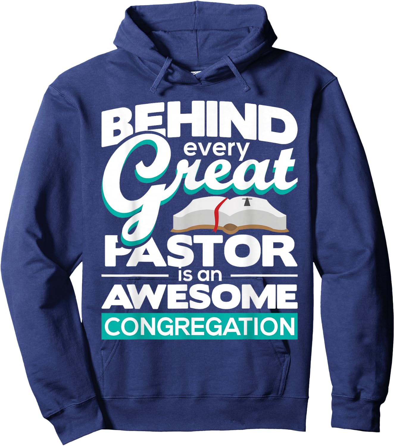 An Awesome Congregation - Pastor Preacher Minister Hoodie - Hoodie | Navy