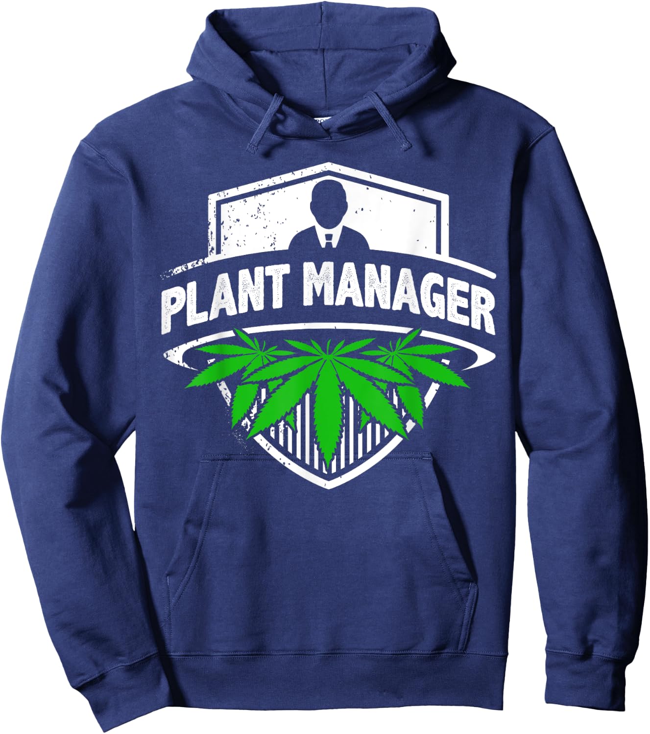 Marijuana Fan Cannabis Grower design | Plant Manager Weed T Hoodie - Hoodie | Navy