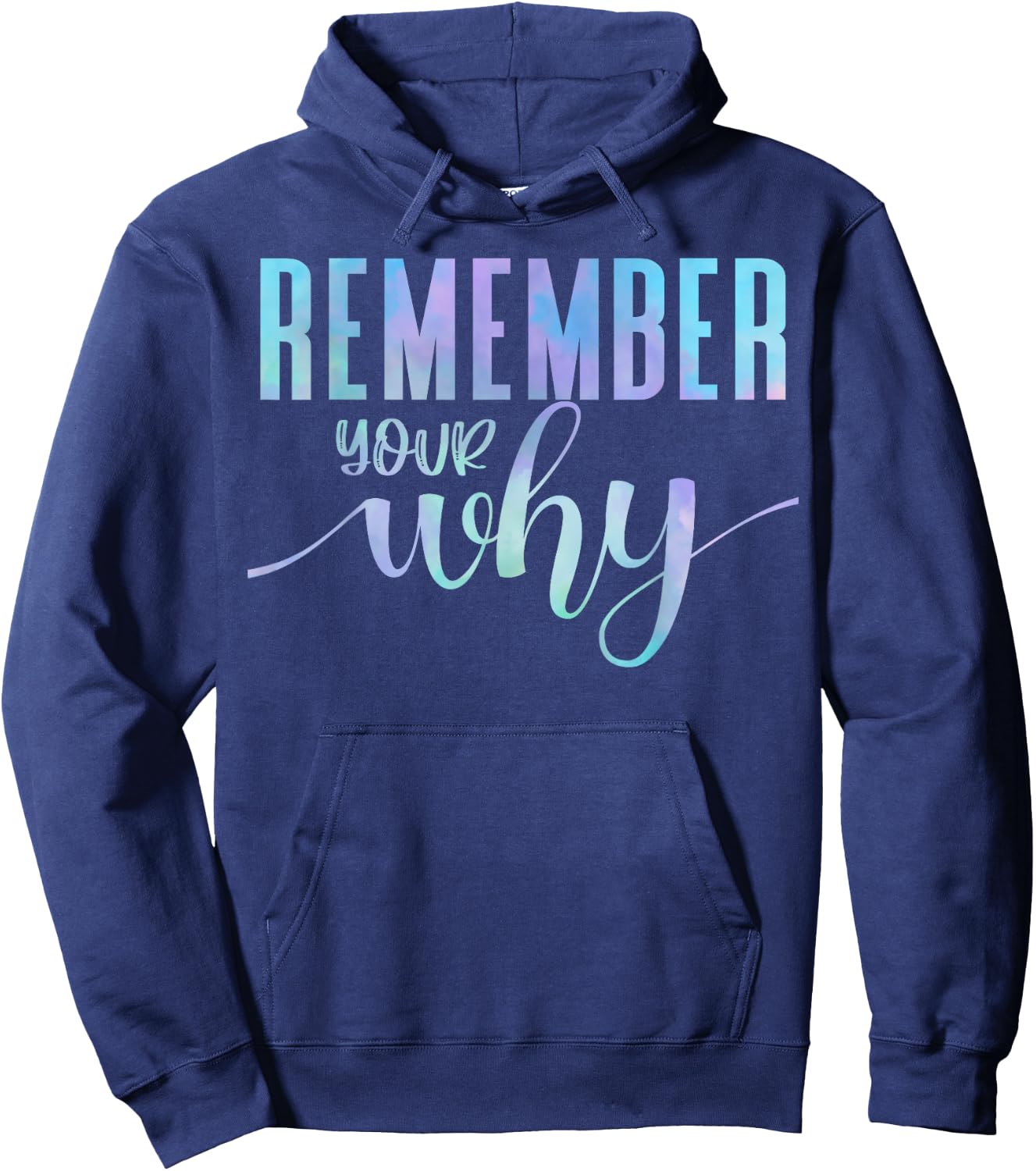 Remember Your Why Gym Motivation Fitness Inspirational Gift Hoodie - Hoodie | Navy