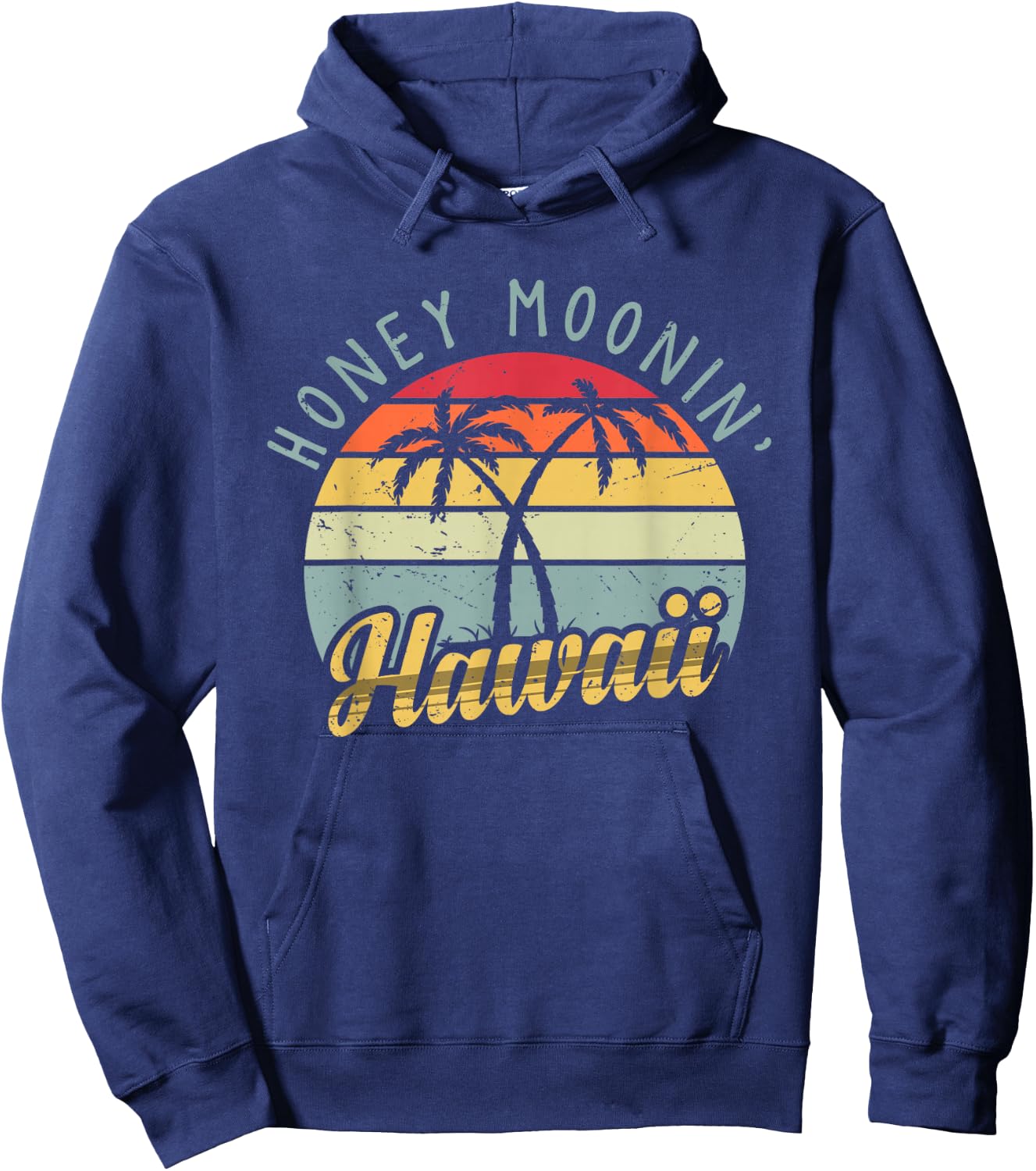 Hawaiian Honeymoon and newlyweds at Hawaii or Just maui'd Hoodie - Hoodie | Navy