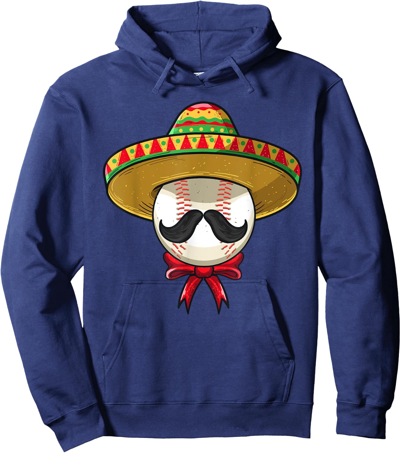 Cinco De Mayo | Baseball Mexican Sombrero Hoodie - Hoodie | Navy