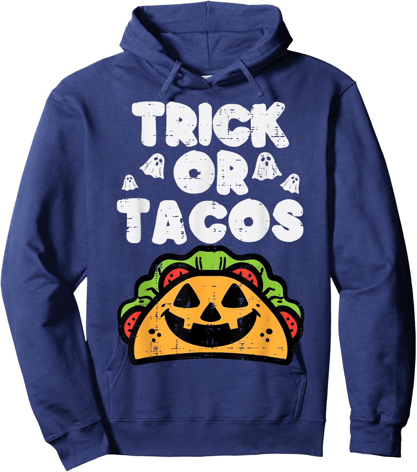 Halloween Trick Or Tacos Mexican Food Costume Men Women Kids Hoodie - Hoodie | Navy