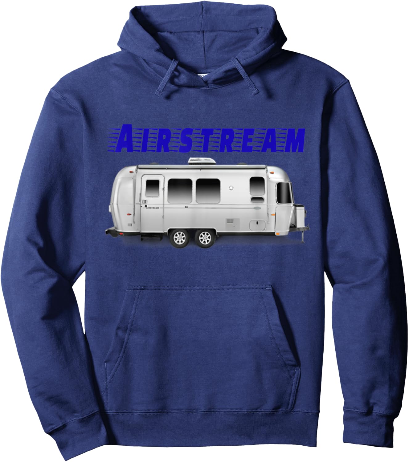 Nice vintage Airstream camping trailer . Hoodie - Hoodie | Navy