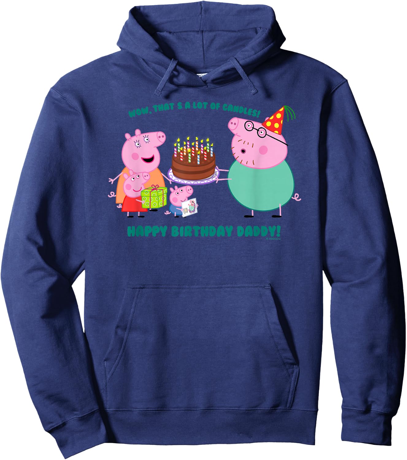 Peppa Pig - Daddy Pig Birthday Hoodie - Hoodie | Navy