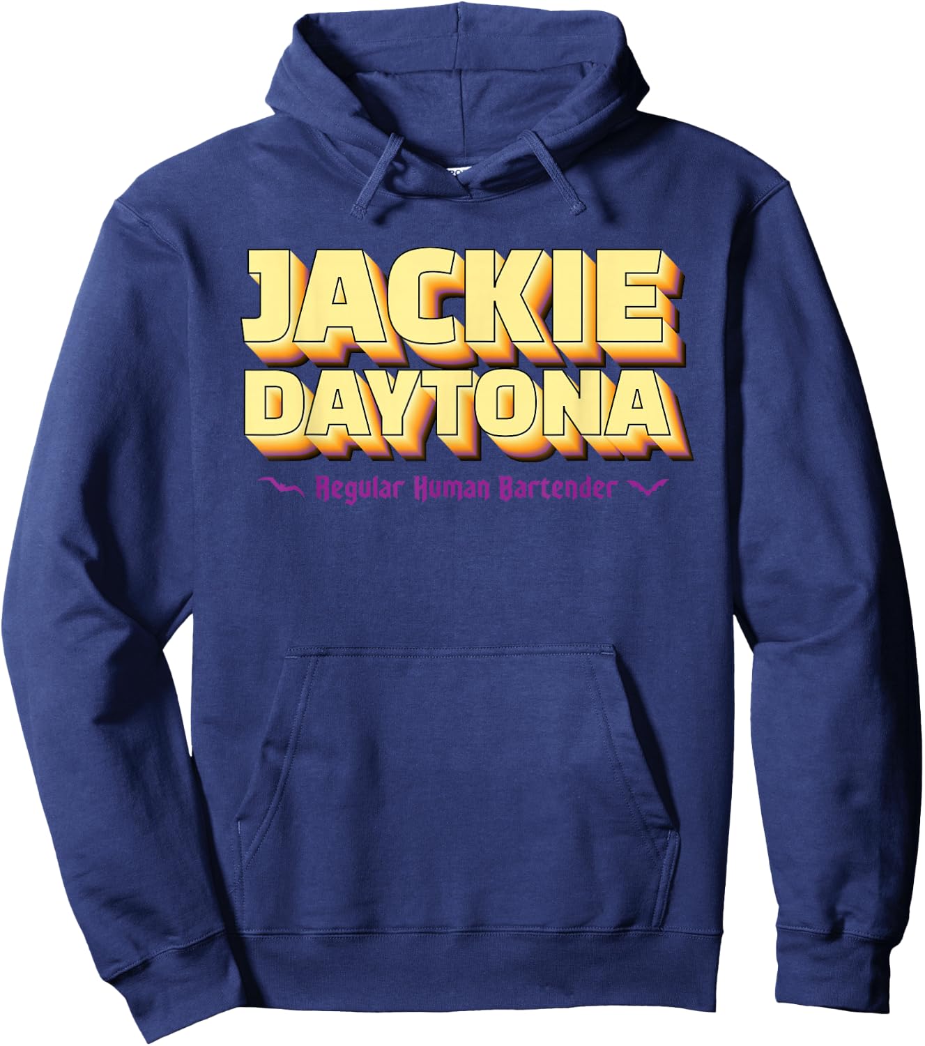 Jackie Daytona Regular Human Bartender Retro Design Hoodie - Hoodie | Navy