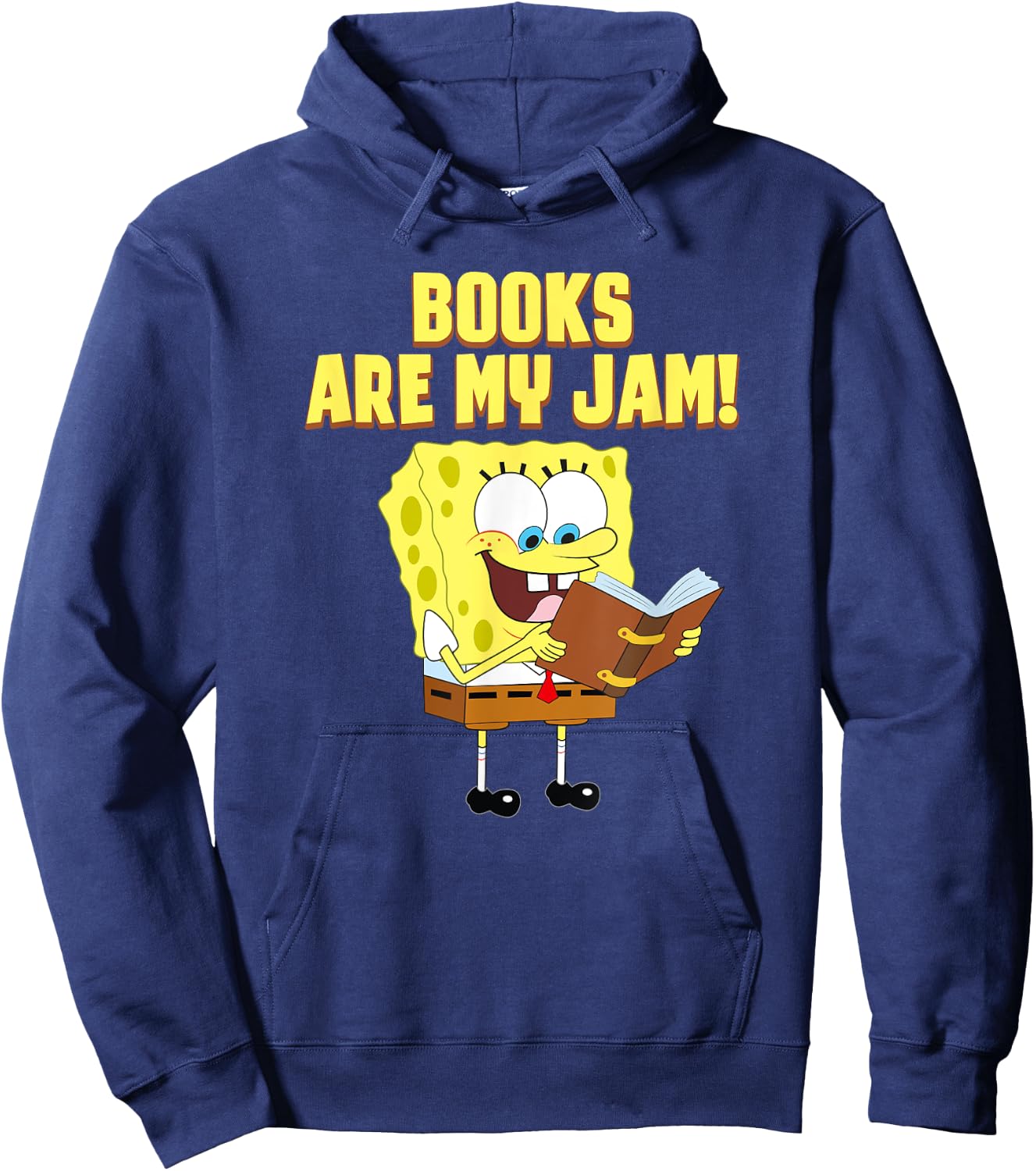 Mademark x SpongeBob SquarePants - SpongeBob Loves Reading - Books are My Jam Hoodie - Hoodie | Navy