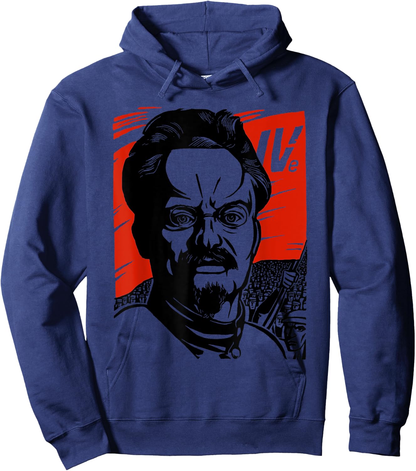 Leon Trotsky SOVI8 vintage propaganda. Hoodie - Hoodie | Navy