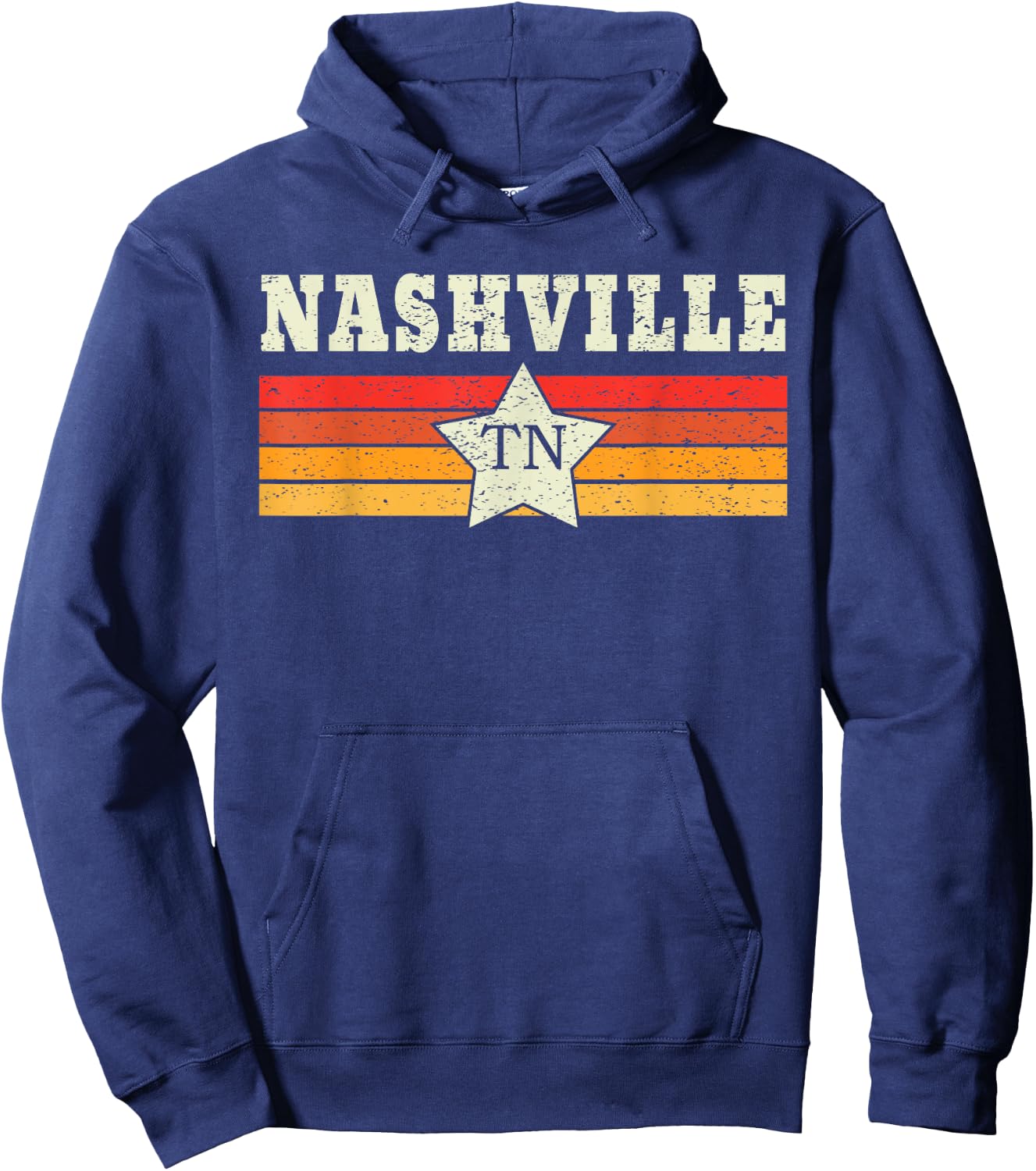 Nashville Retro Vintage Gift Women Kids Hoodie - Hoodie | Navy