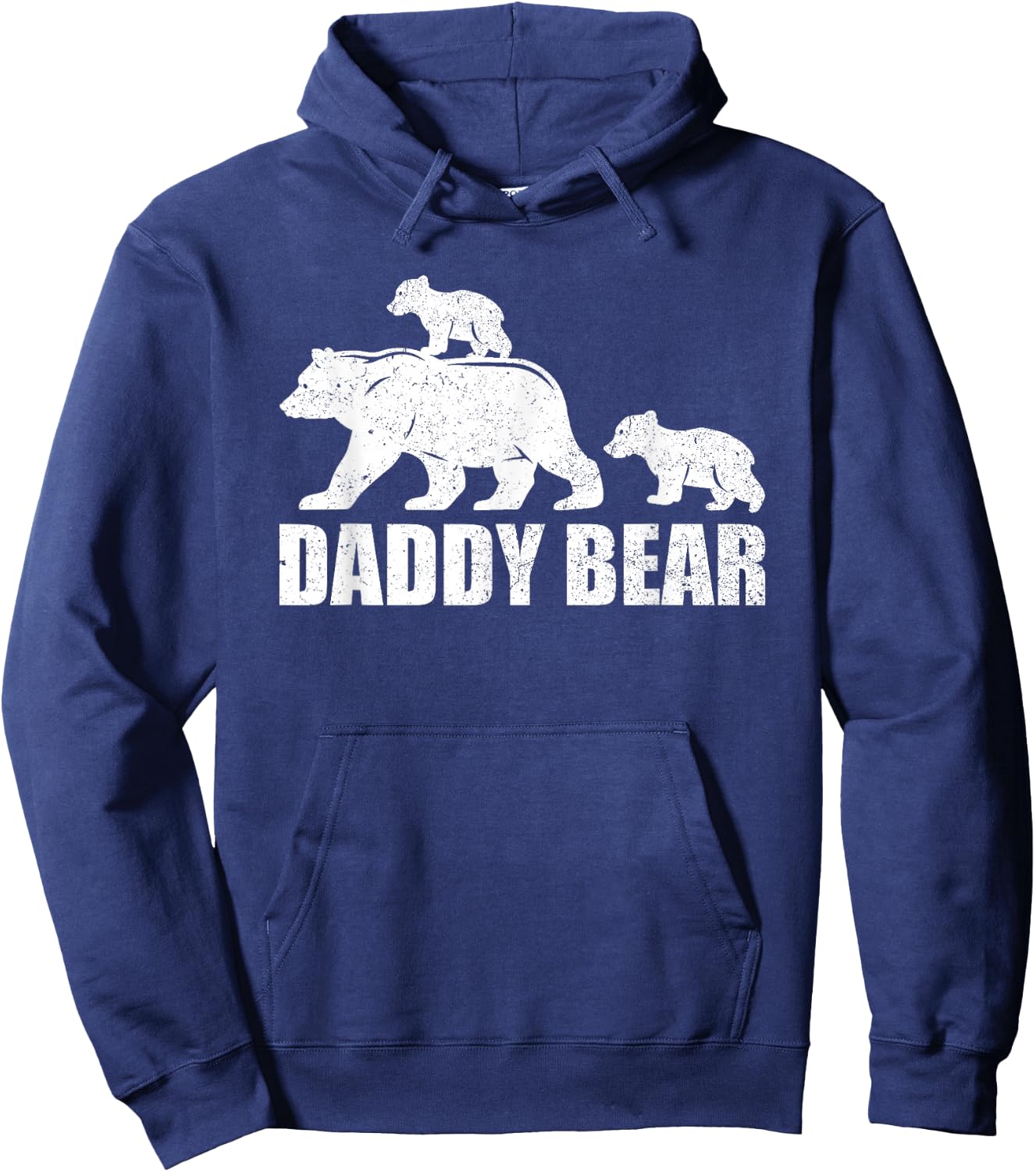 Daddy Bear 2 Cubs Shirt Daddy Bear Twin Dad 2 Kids Hoodie - Hoodie | Navy