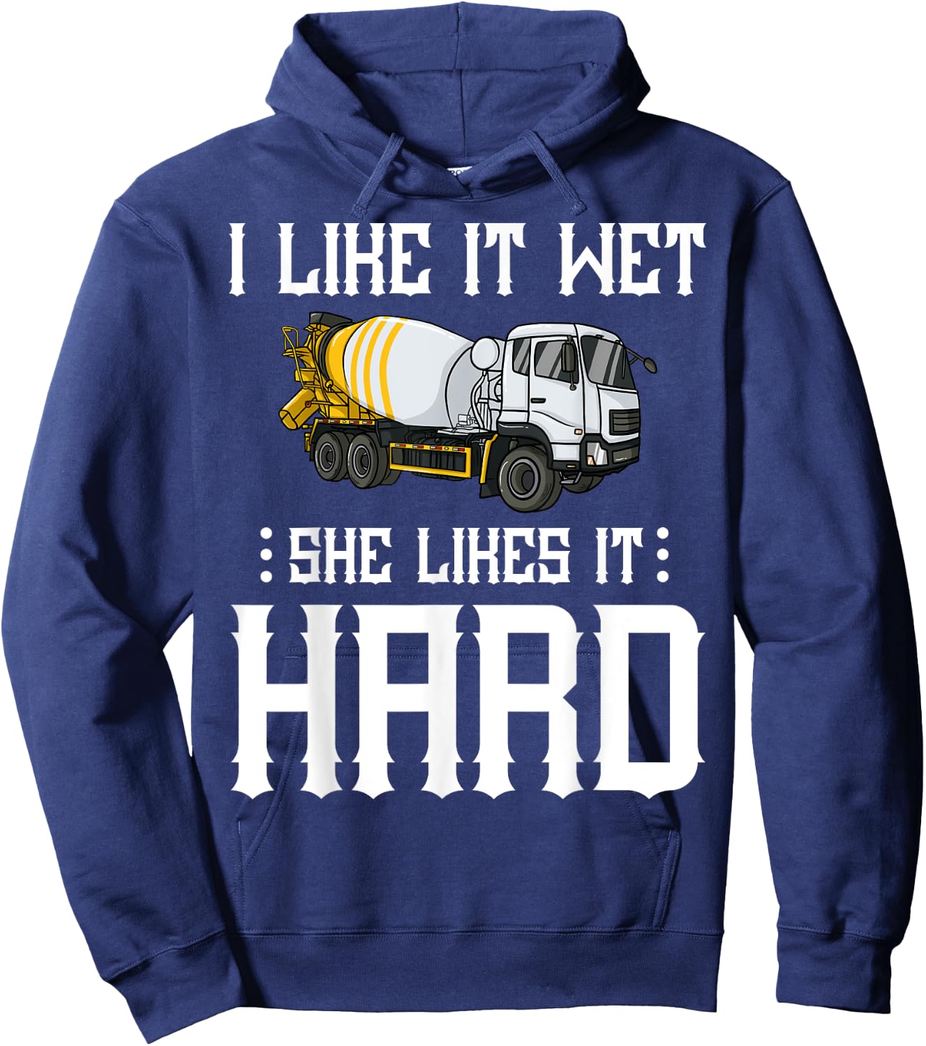 Concrete Finisher Worker Gift Cement Mixer Truck Driver Hoodie - Hoodie | Navy