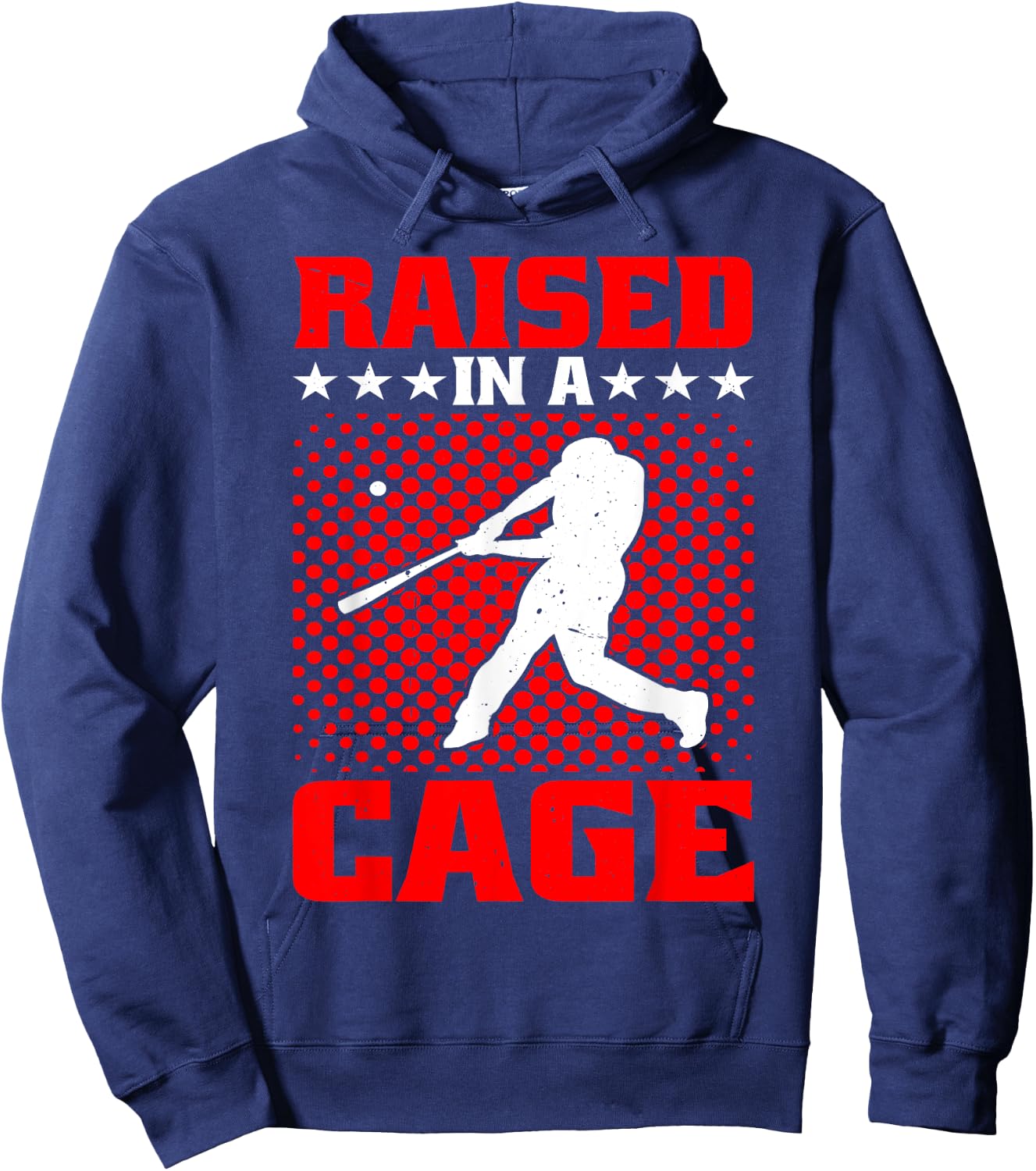Raised In A Cage Hoodie - Hoodie | Navy