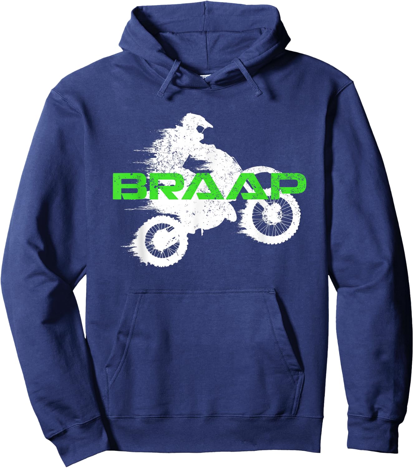 Dirt Bike Braaap Shirt, Youth Motorcross, Kids Dirt Bike Hoodie - Hoodie | Navy