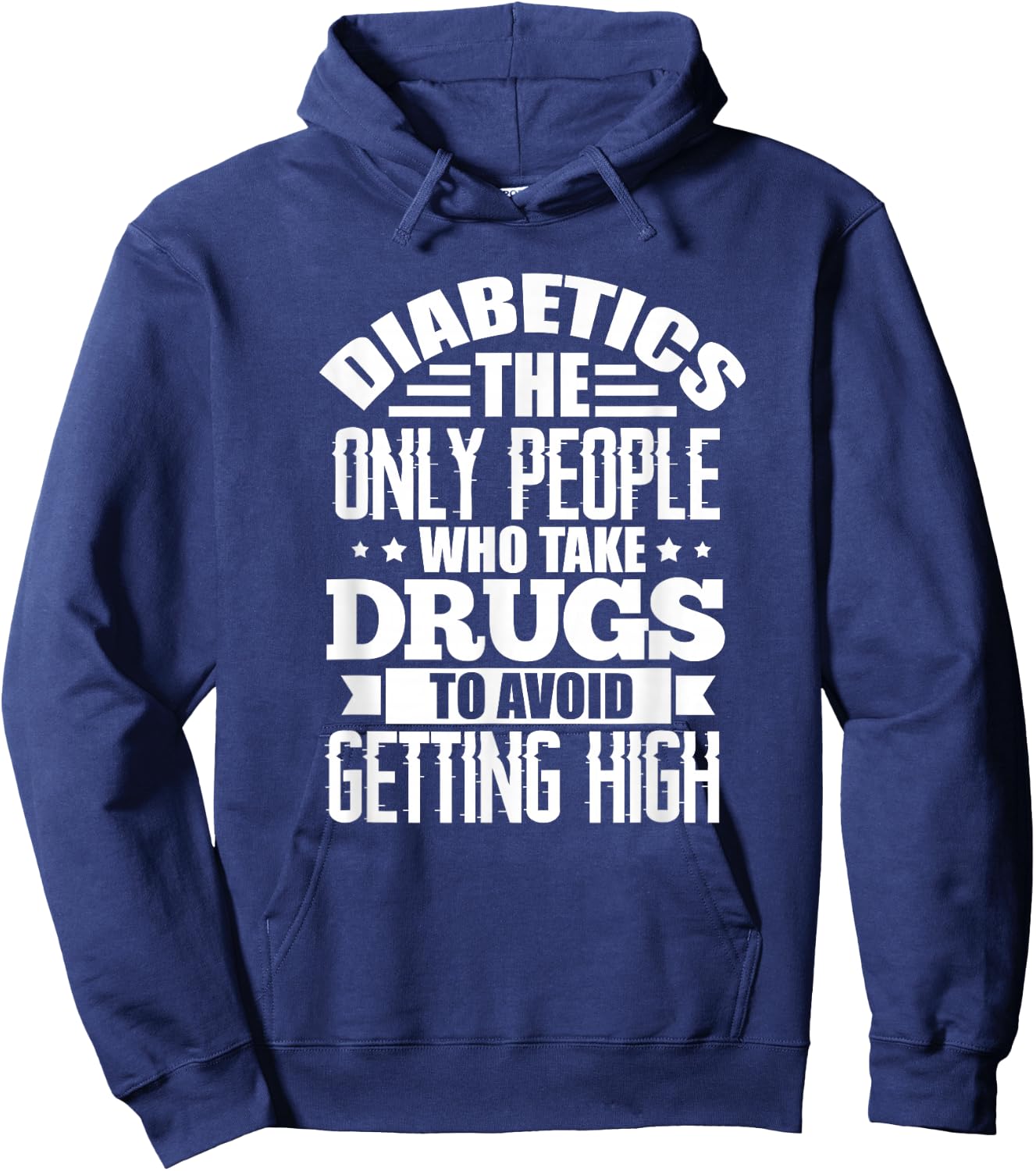 Diabetes Awareness Type 1 Type 2 Diabetes Funny Diabetics Hoodie - Hoodie | Navy
