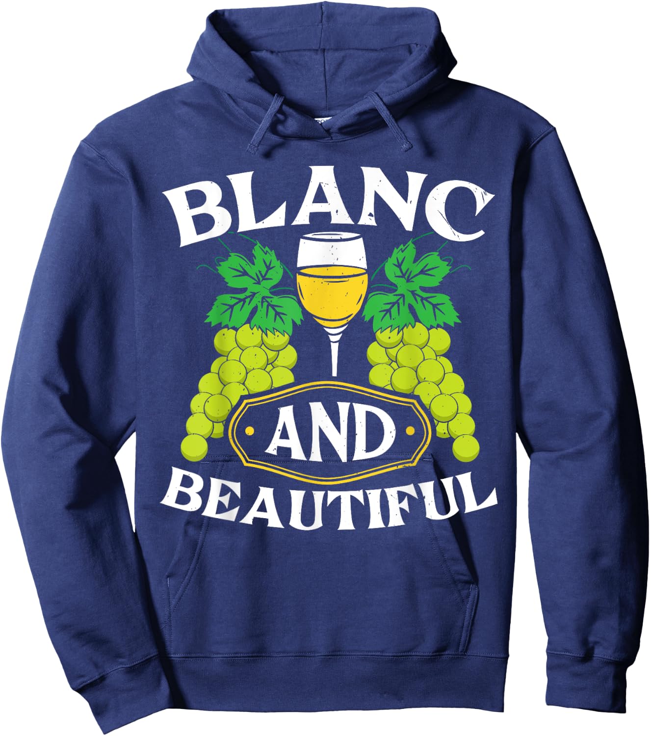 Sauvignon Blanc White Wine Lover Alcohol Drinking Wineaholic Hoodie - Hoodie | Navy