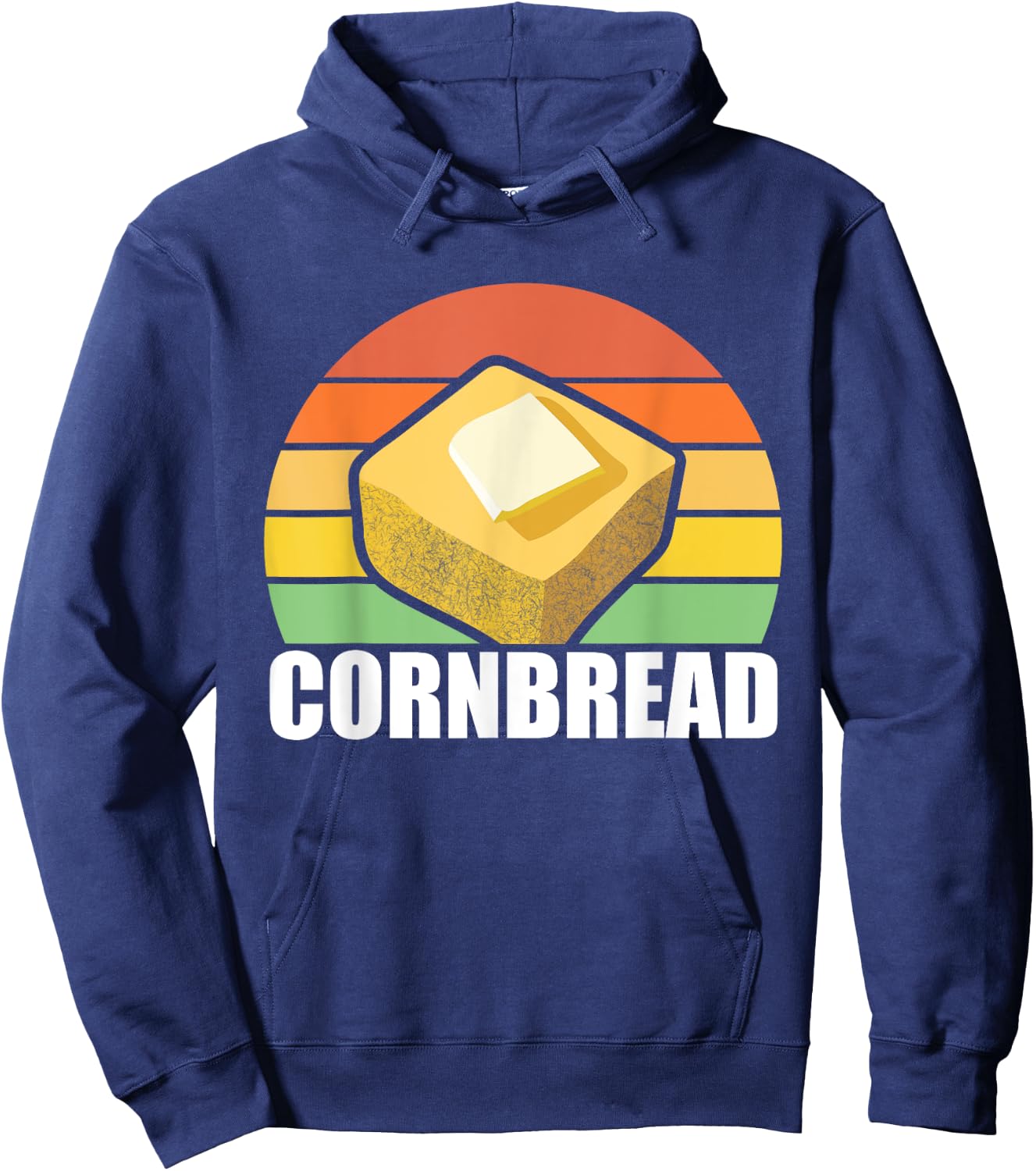 Cornbread Corn Bread Baking Thanksgiving Redneck South USA Hoodie - Hoodie | Navy